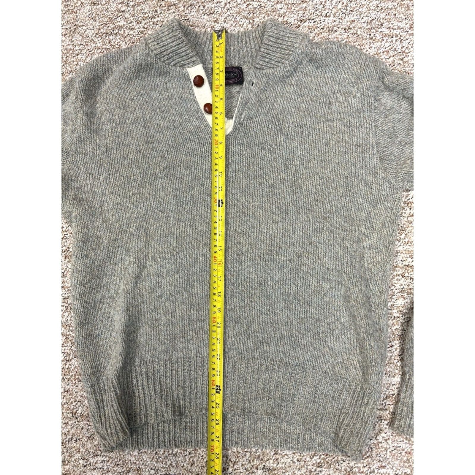 Vintage VINTAGE Dimension by Milford Grey Knit Pullover Sweater Mens L USA Wool Pullover Knit 85% Wool Mens L USA Gray Size US L / EU 52-54 / 3 - 2 Thumbnail