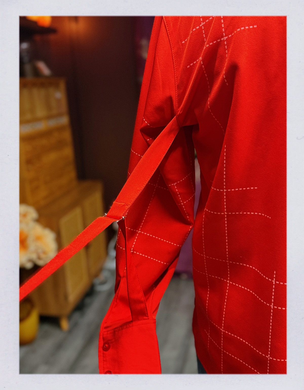 Other Red Embroidered Crane Shirt – Statement Asian-Inspired Size US M / EU 48-50 / 2 - 8 Thumbnail