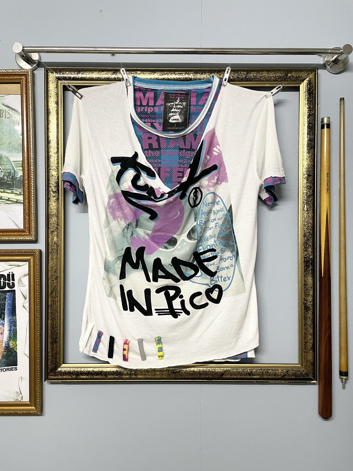 Japanese Brand Vintage 1990s Japan Clone Devgru Made In Pico Funky Tshirt Size US S / EU 44-46 / 1 - 1 Thumbnail