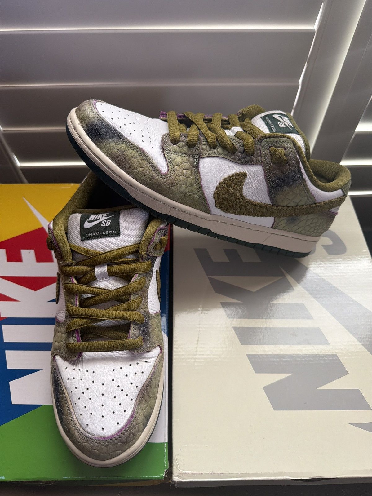 Nike SB NIKE SB DUNK LOW CHAMELEON SZ: 9M Size US 9 / EU 42 - 3 Thumbnail