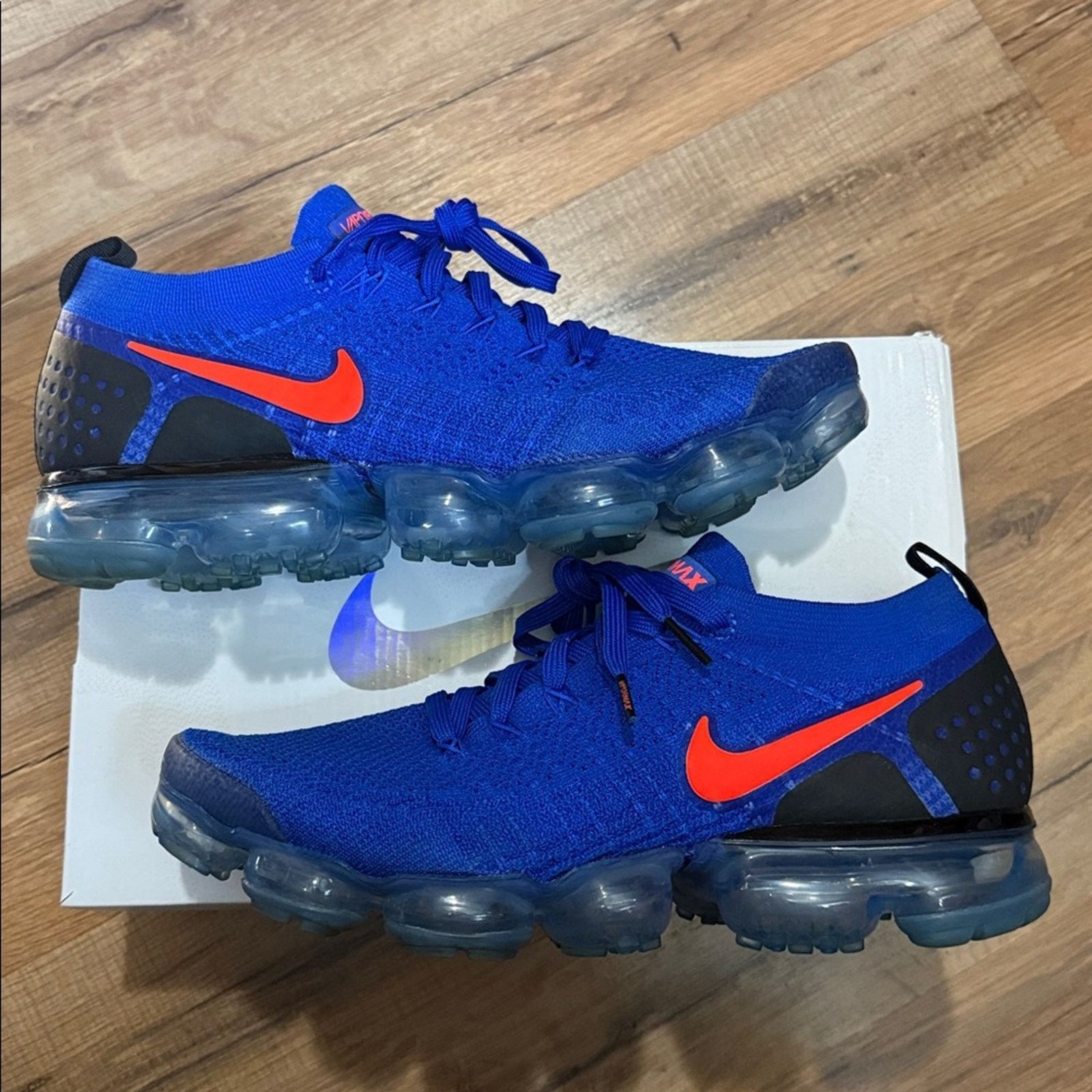 Nike 2017 Nike Air Vapormax Flyknit 2 'Racer Blue Total Crimson' Size US 10 / EU 43 - 1 Thumbnail