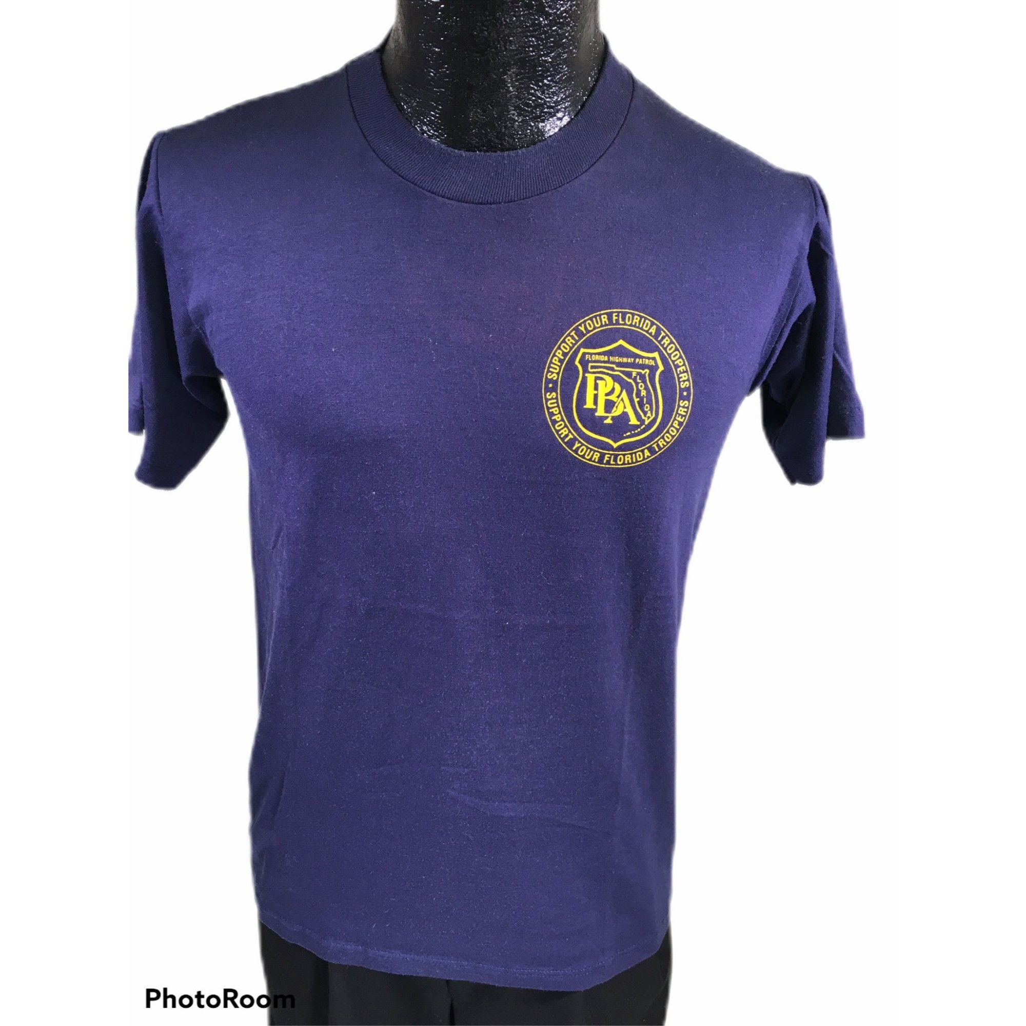 Russell Athletic vtg Russell Florida Police Troopers PBA Highway Patrol Tee Size US M / EU 48-50 / 2 - 1 Thumbnail