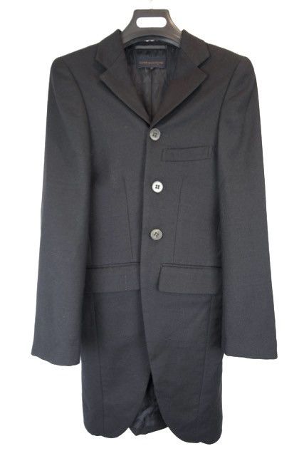 Comme des Garcons Comme Des Garçons AW1992 black wool back tuck 3 button coat Size M / US 6-8 / IT 42-44 - 1 Thumbnail