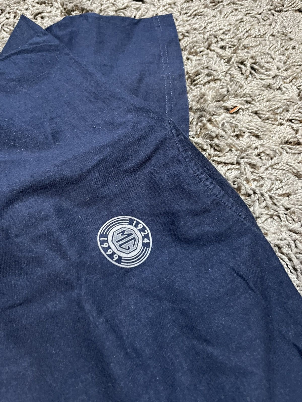 Vintage MG MOTORS 1924-99 ANNIVERSARY VINTAGE COTTON RACING SHIRT Size US XL / EU 56 / 4 - 6 Thumbnail