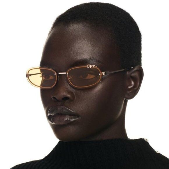 Off-White 🕶️New Off-White OERI13M MIAMI 7662 Sunglasses - Gold Frame Size ONE SIZE - 4 Thumbnail