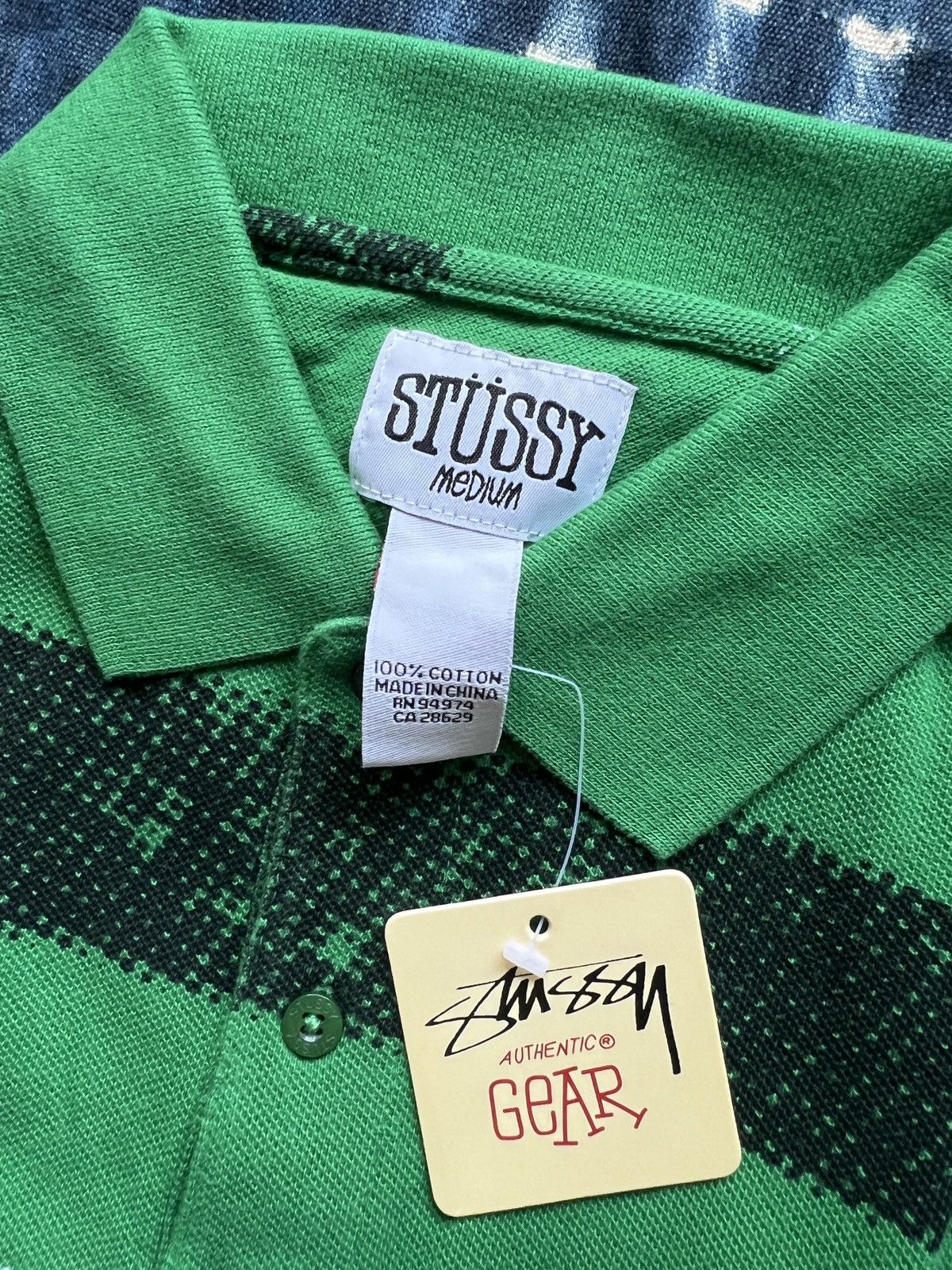 Stussy Stussy 08ss Jacquard Paisely Polo Tee Size US M / EU 48-50 / 2 - 7 Thumbnail