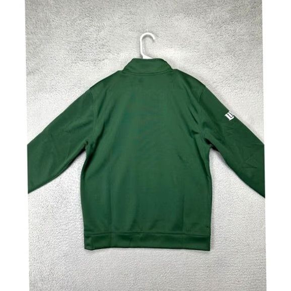 Vintage VINTAGE? No. New York Jets Clique Sweatshirt Mens Medium Green Pullover Football Zipper Knit Mock? Size US M / EU 48-50 / 2 - 3 Thumbnail