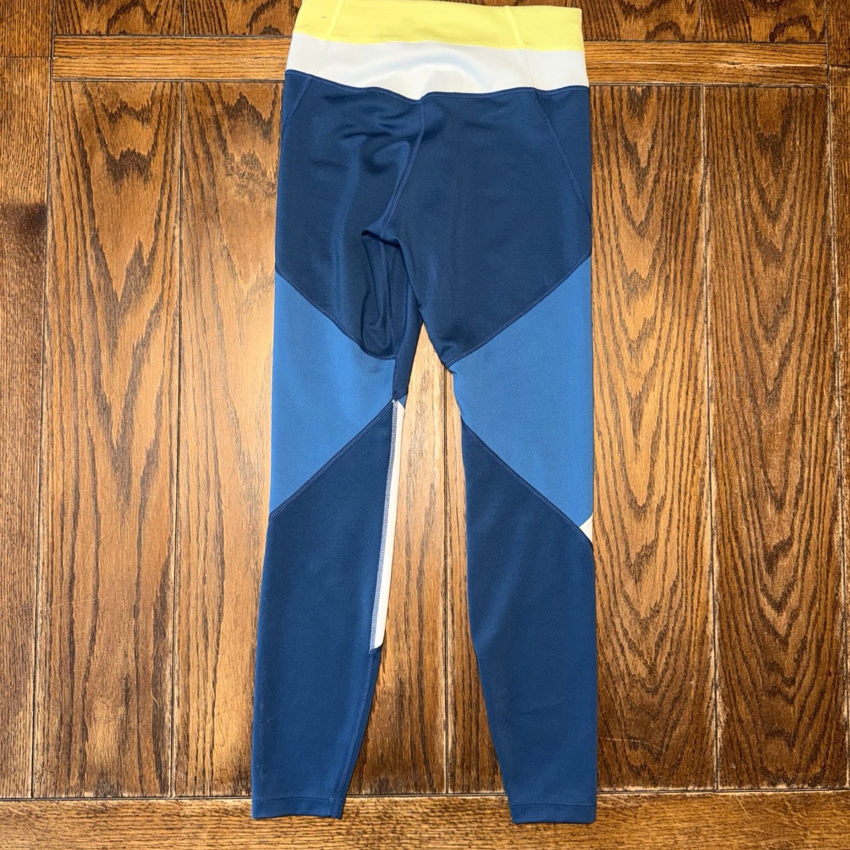 Nike Nike Colorblock Leggings Womens Small Blue Lime Just Do It CJ2450 Retro Style Size 28" / US 6 / IT 42 - 5 Thumbnail