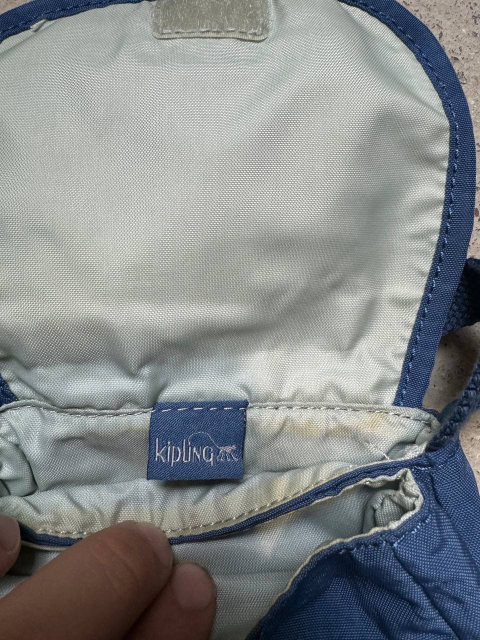 Vintage Vintage Kipling Blue Bag Y2K Backpack Size ONE SIZE - 5 Thumbnail
