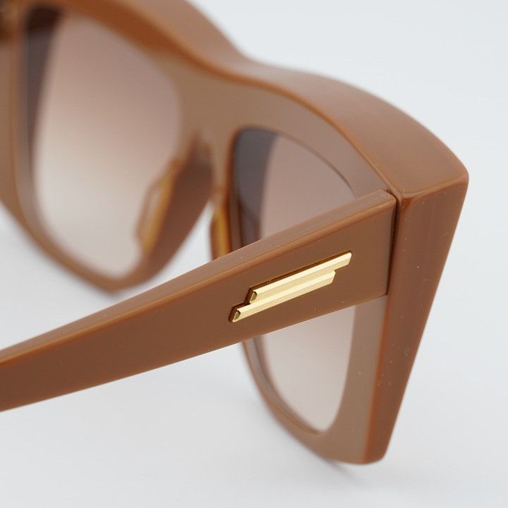 Bottega Veneta Bottega Veneta BV1270S 003 Women Sunglasses Brown Geometric Size ONE SIZE - 9 Thumbnail