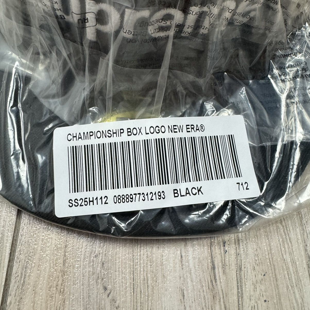 New Era × Supreme Supreme Championship Box Logo Fitted Hat Black Deadstock Size ONE SIZE - 6 Thumbnail