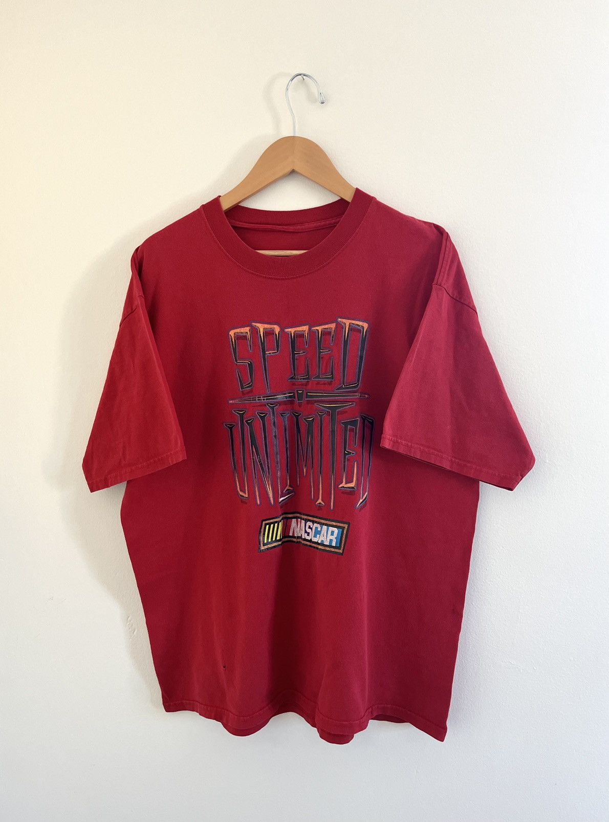 NASCAR × Vintage Vintage 00’s Nascar “Speed Unlimited” T-Shirt Size US XL / EU 56 / 4 - 1 Thumbnail