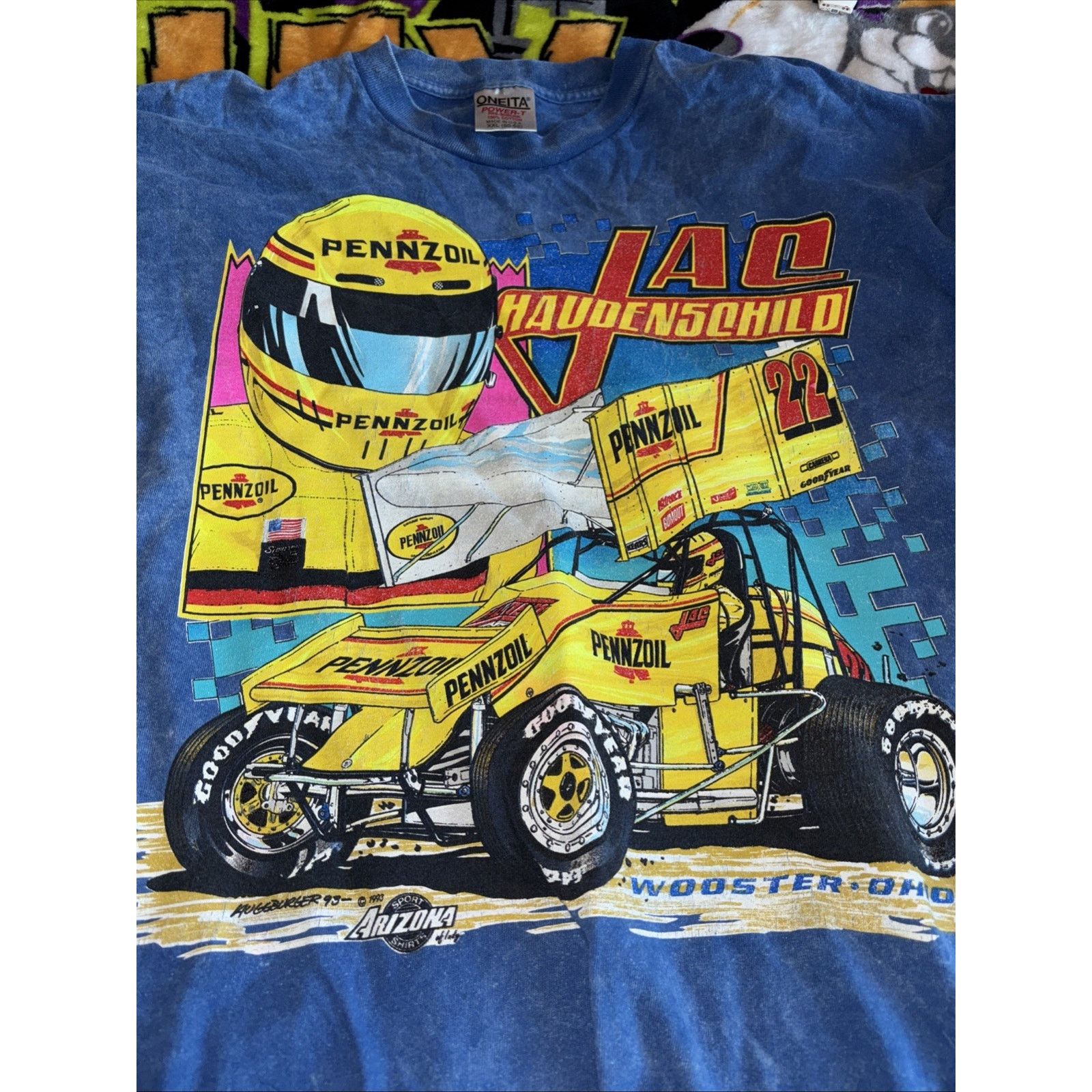 The Unbranded Brand Vtg 1993 Jac Haudenchild Mens 2XL Wild Child WoOutlaws shirt Size US XXL / EU 58 / 5 - 9 Thumbnail