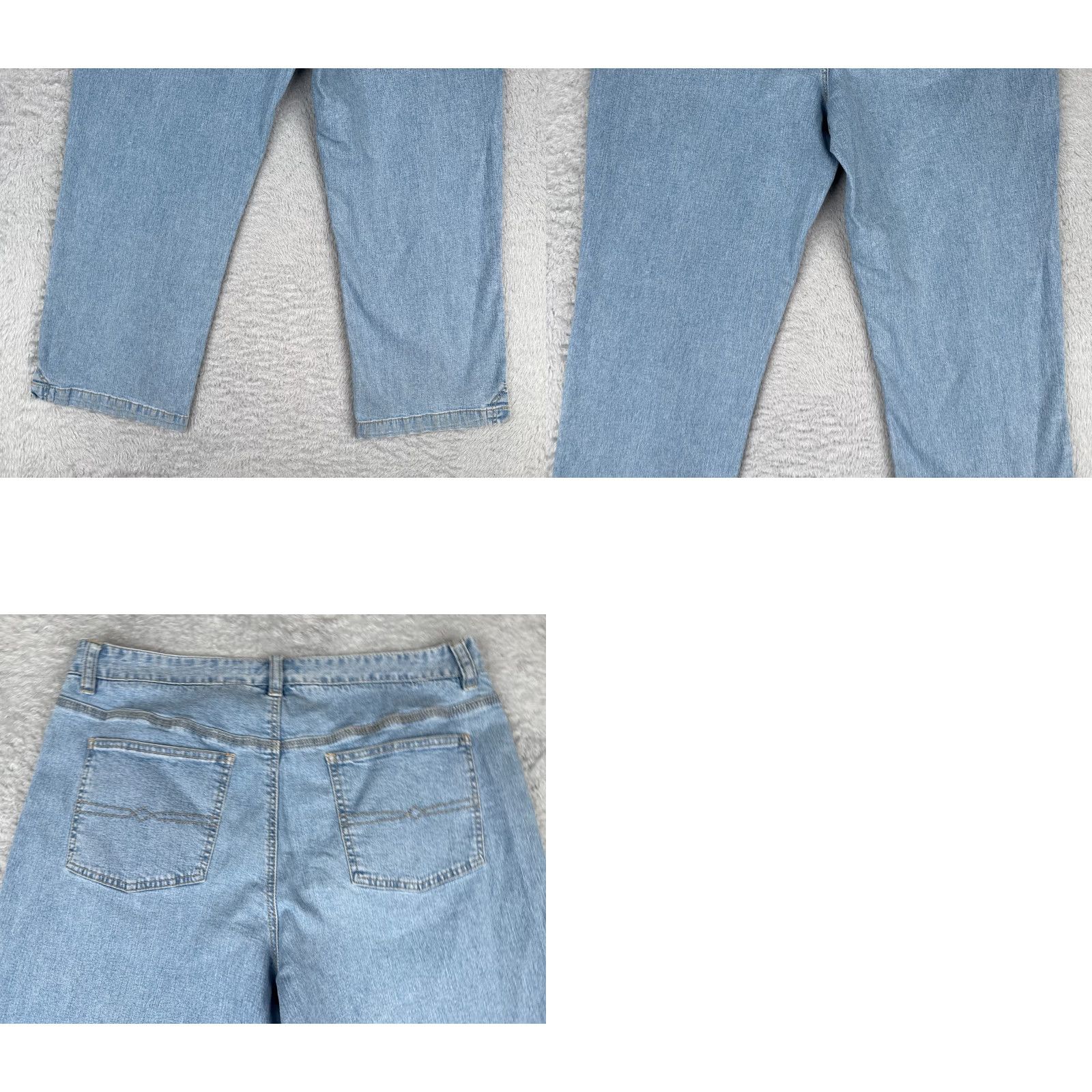 Vintage Crazy Horse Jeans Womens Blue Denim Straight Leg Mid Rise 12 Regular 32in 25in 5-Pocket Embroidered Rhinestone Cotton Blend Vintage No N/A Size 34" / US 12 / IT 48 - 10 Thumbnail