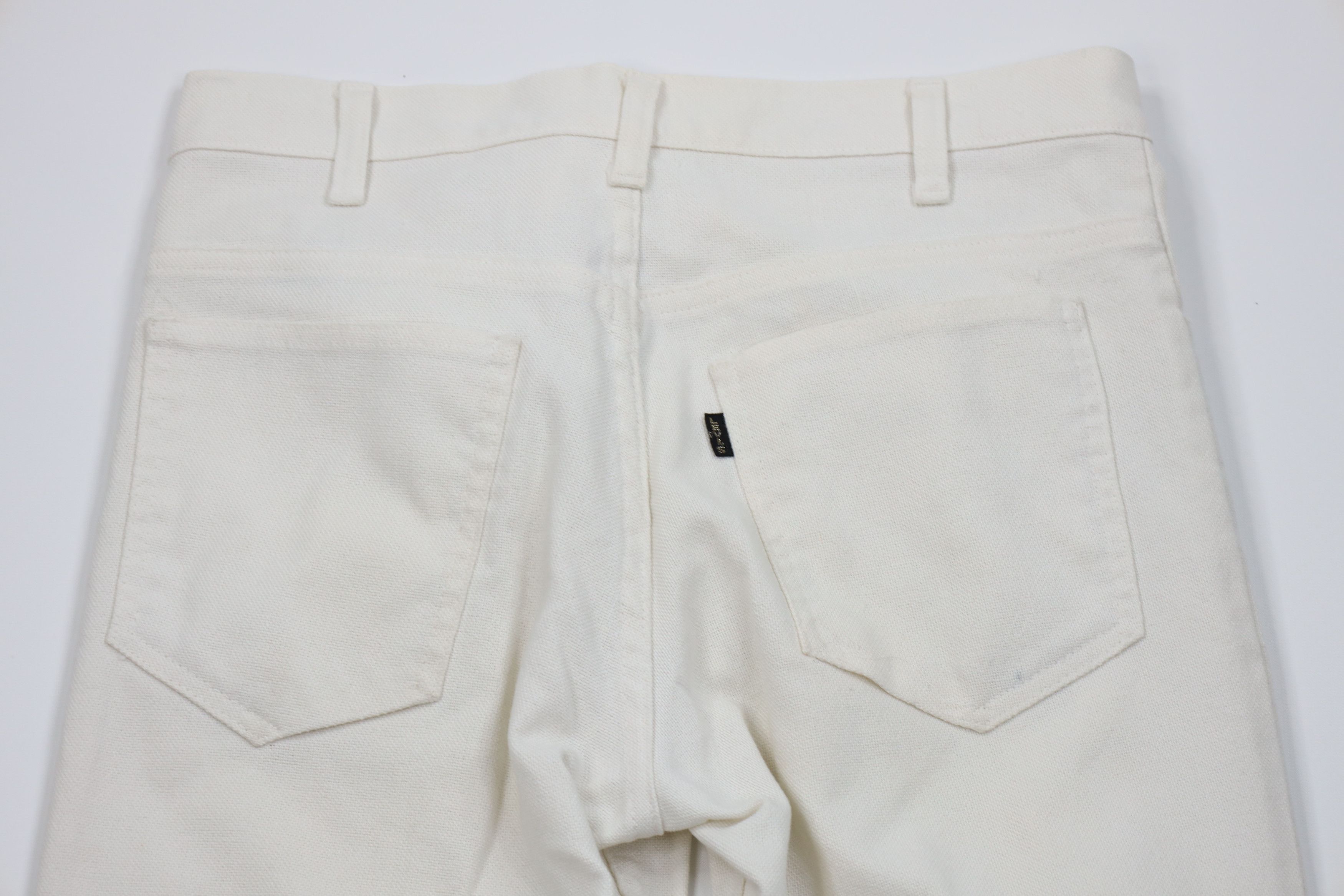 Levi's Vintage 50s 60s Levis Big E Wide Leg Chino Pants White USA Size US 30 / EU 46 - 12 Thumbnail