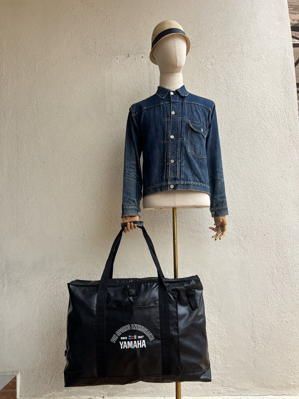 Vintage Vintage 90s Yamaha Japan Huge PU tote Bag Size ONE SIZE - 2 Thumbnail