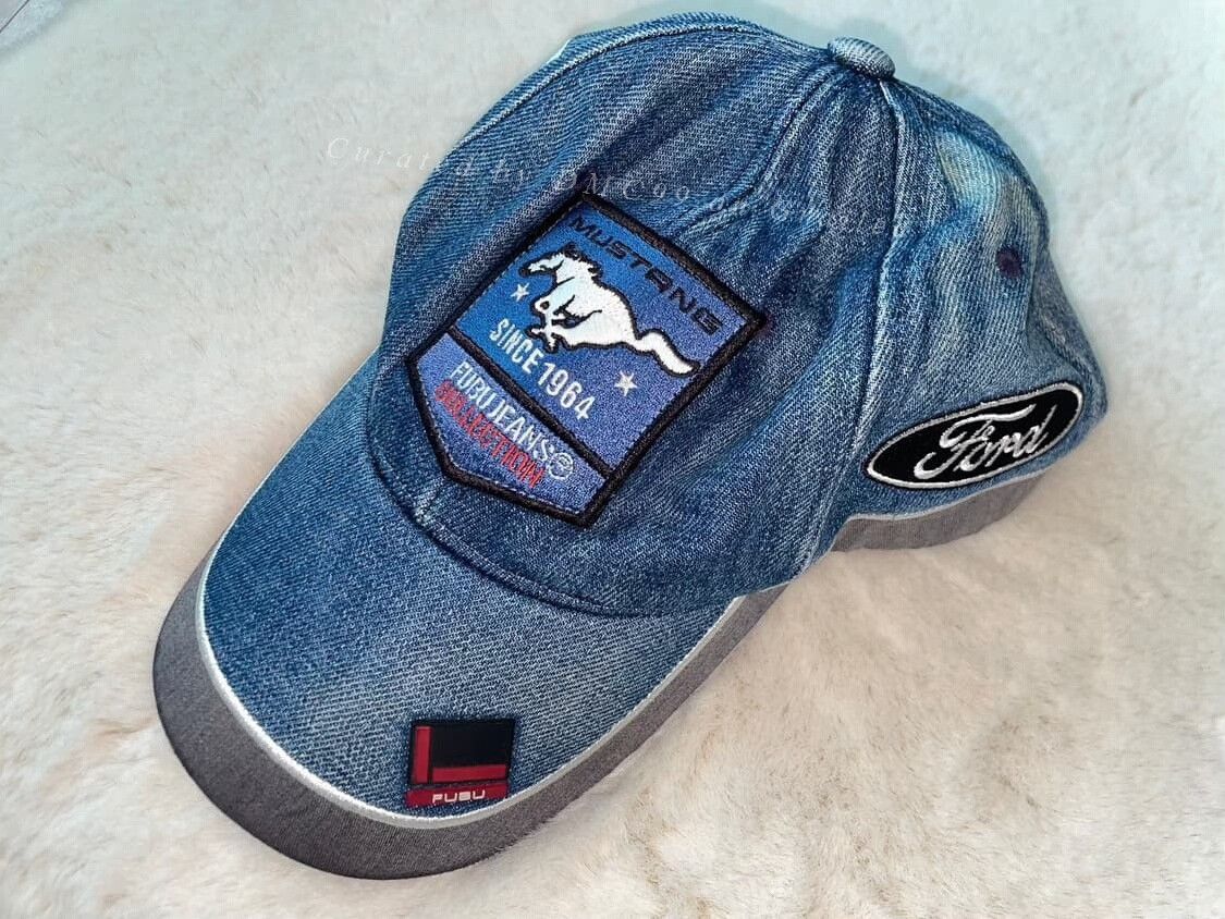 Ford Ford Vintage Denim Motorcycle Cap Size ONE SIZE - 1 Thumbnail