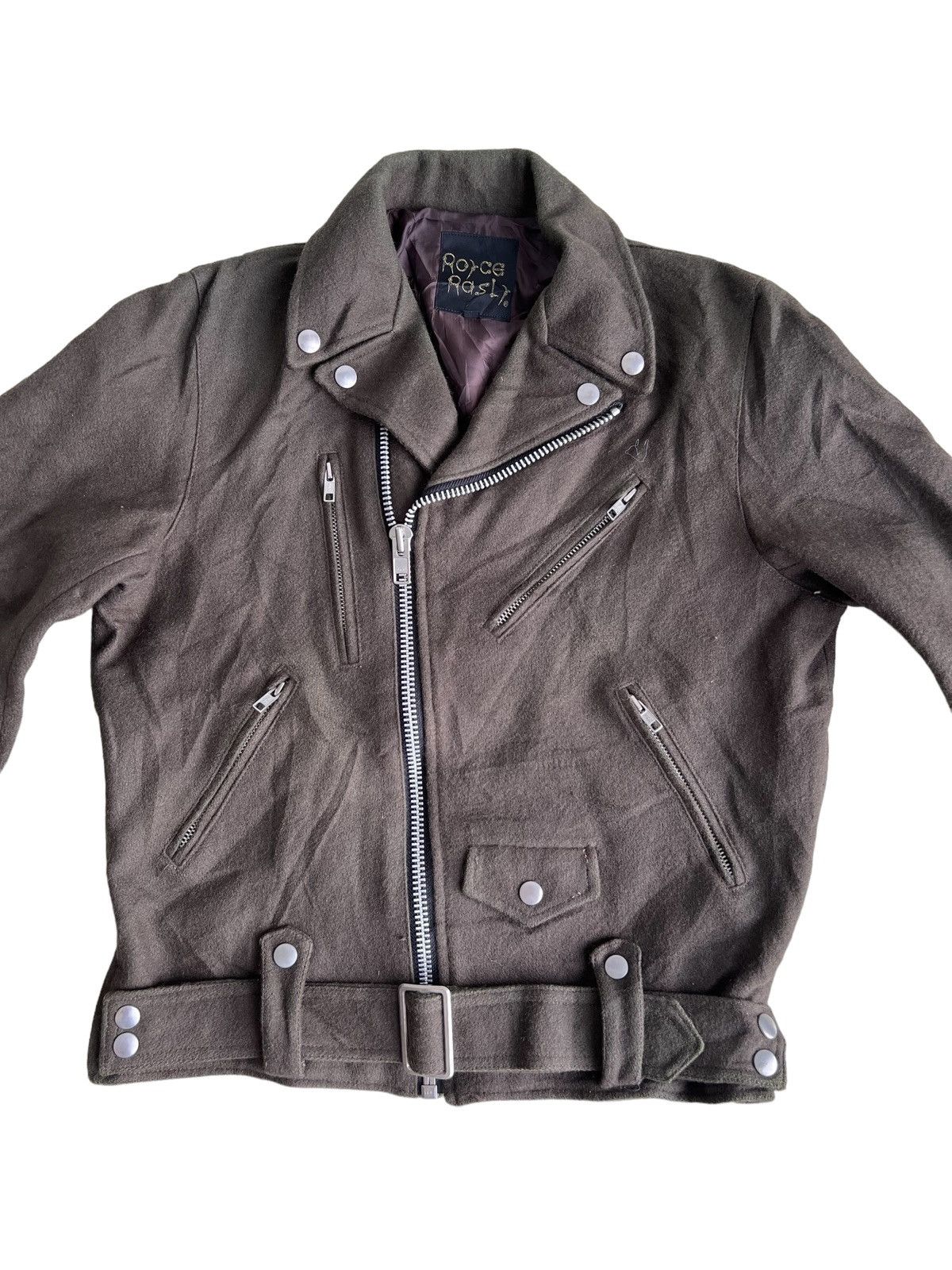 Yasuyuki Ishii Double Collar Ziper Wool Biker Perfecto Jacket Royce Rasly Size US S / EU 44-46 / 1 - 2 Thumbnail