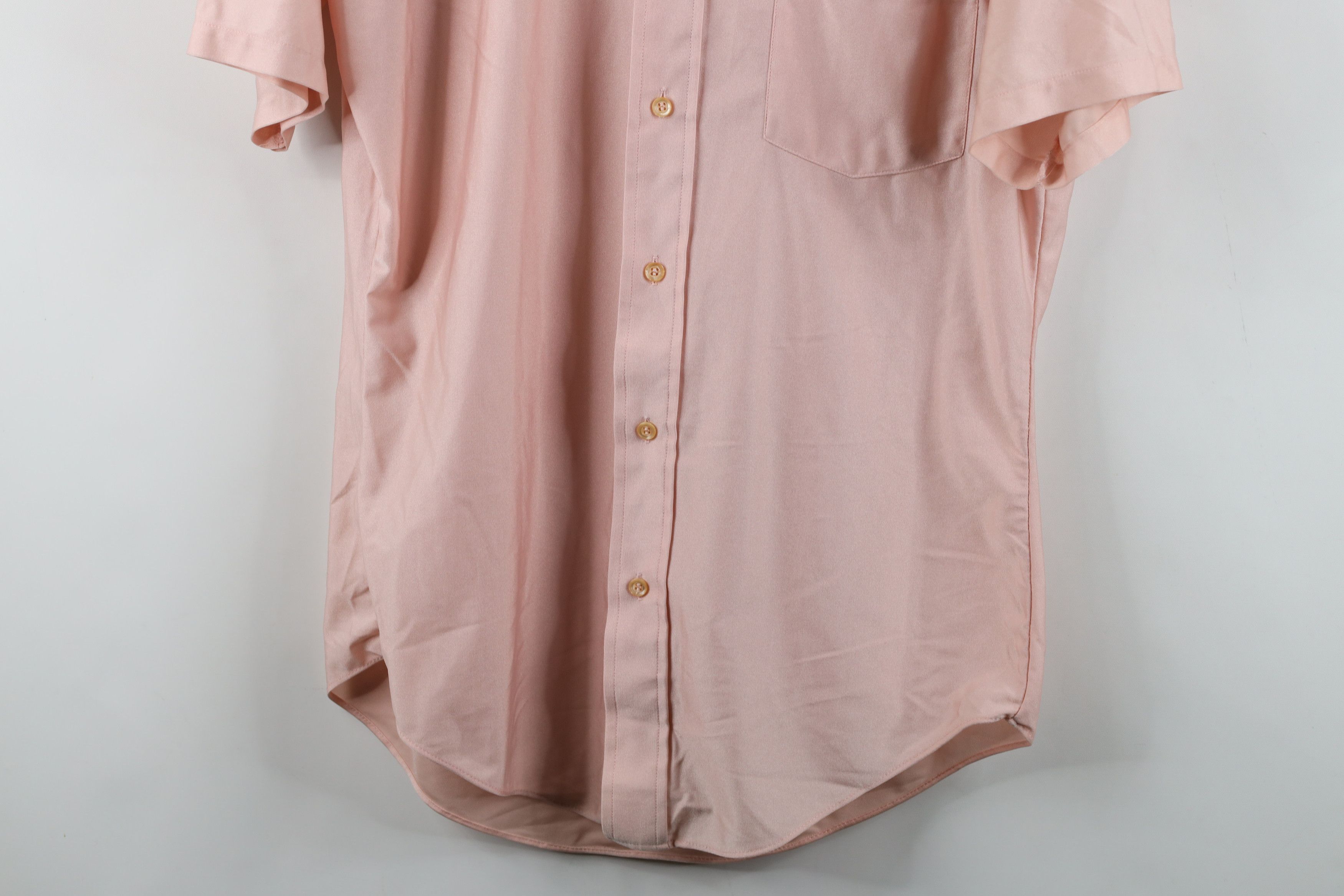 Vintage Vintage 70s Streetwear Short Sleeve Button Shirt Pink USA Size US M / EU 48-50 / 2 - 3 Thumbnail