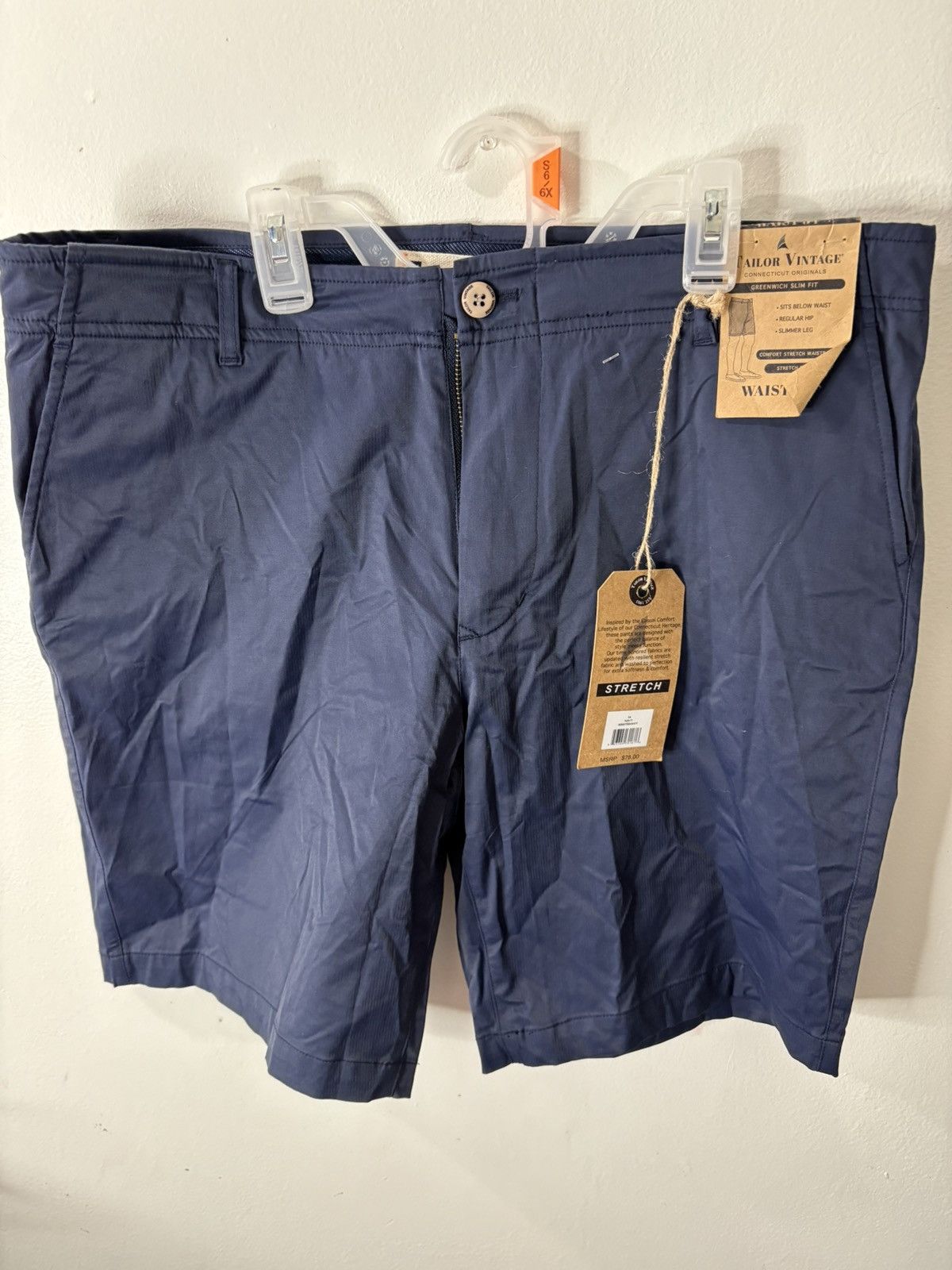 Vintage NWT Tailor vintage shorts stretch waist size 34 Size US 34 / EU 50 - 1 Thumbnail