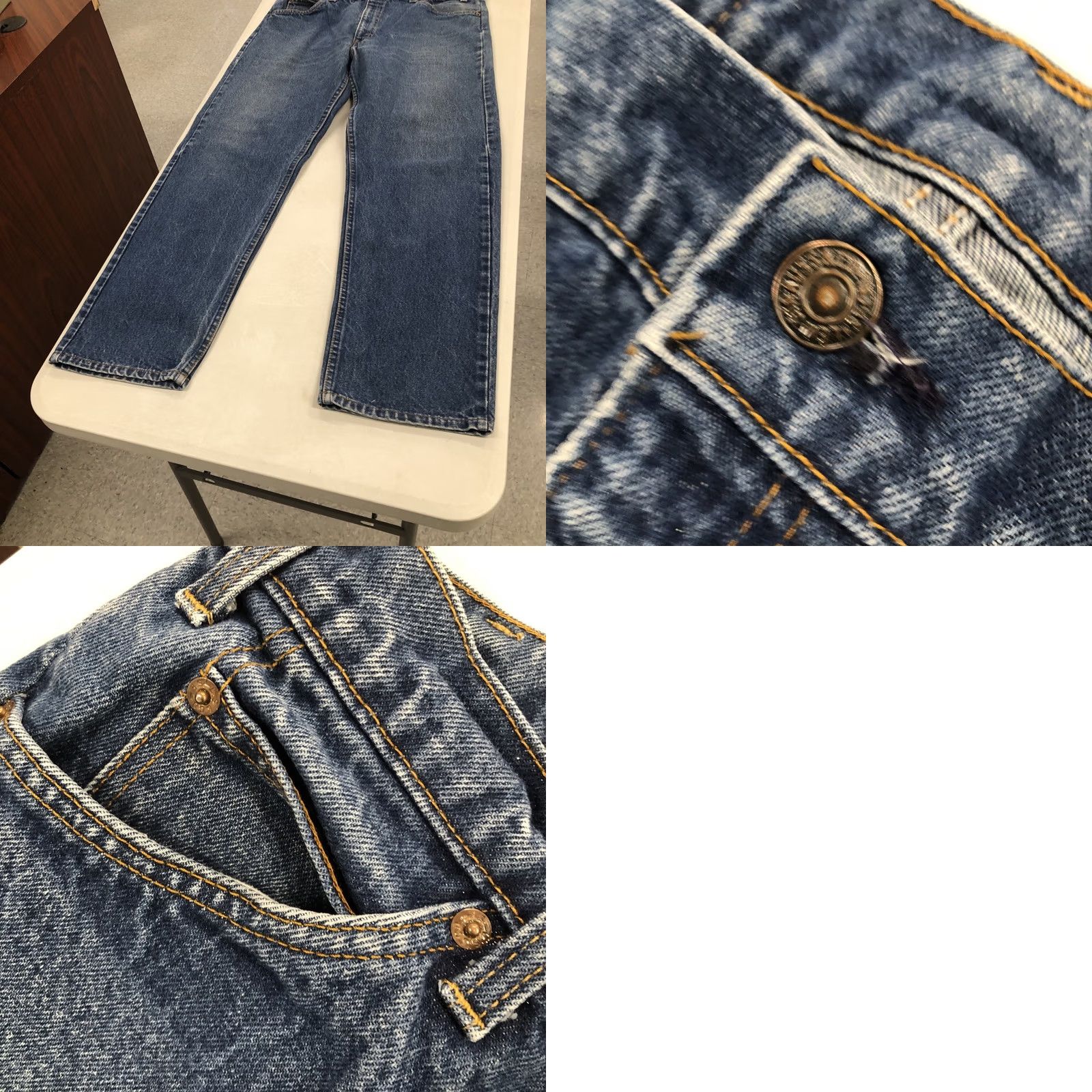 Levi's Levi’s Jeans 550 Orange Tab Medium Wash Denim Relaxed Fit 37 x 30.5 Mens Vintage Blue Cotton 5-Pocket Comfort Modern Classic Size US 37 - 9 Thumbnail