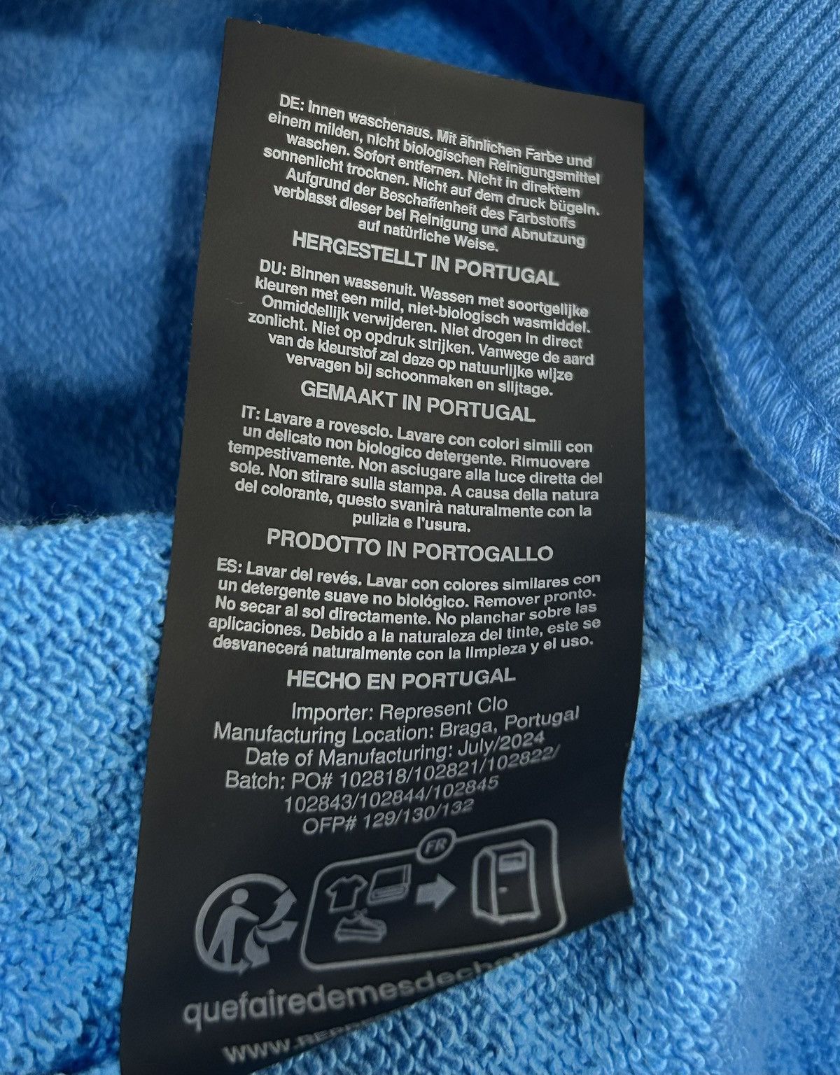 Represent Clo. Represent Archangel Blue Hoodie Size Small Size US S / EU 44-46 / 1 - 8 Thumbnail