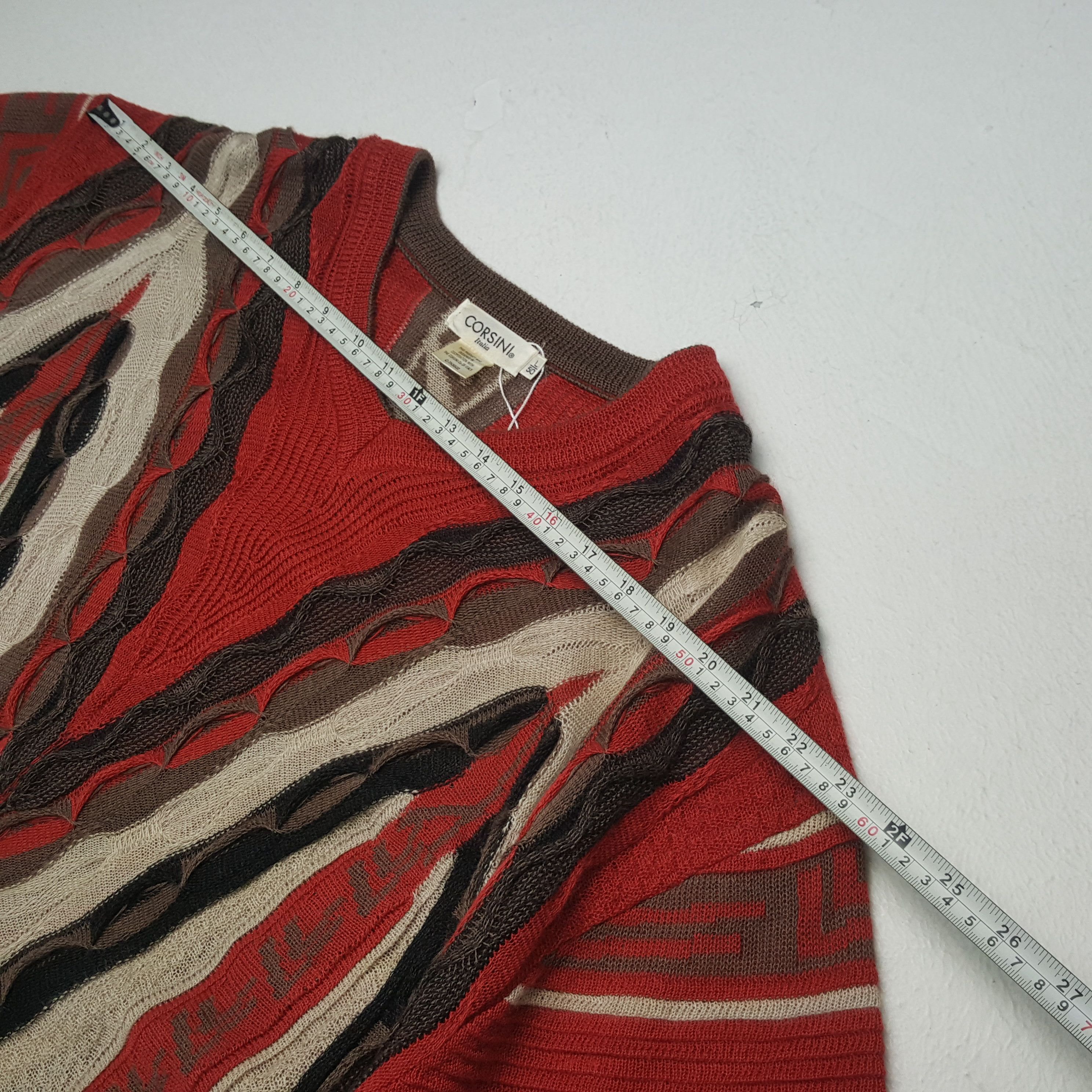 Coogi × Vintage CORSINI ITALIA Coogi Style Nice Design Sweatshirt Size US XL / EU 56 / 4 - 4 Thumbnail
