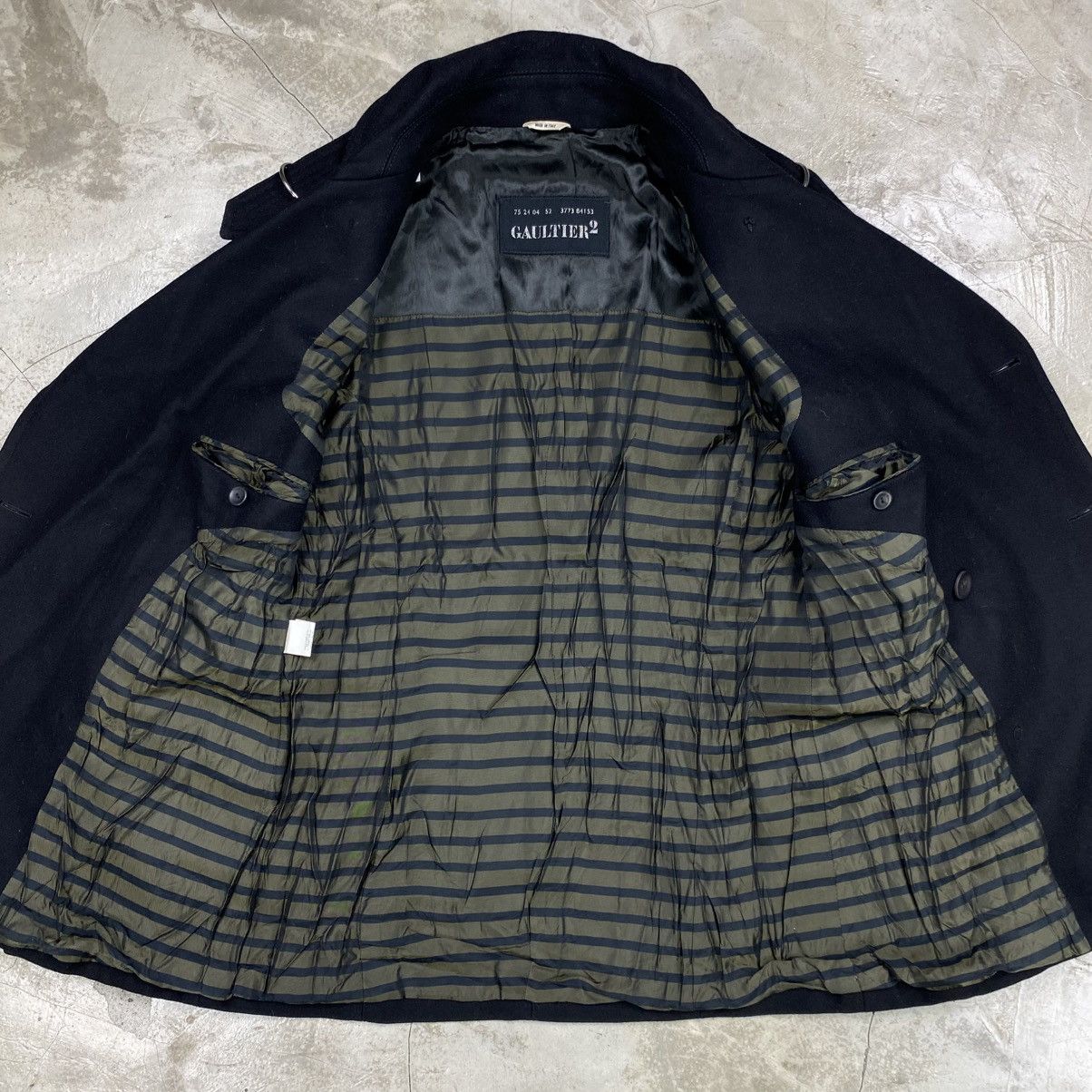 Jean Paul Gaultier Double Breasted Wool Pea Coat Size US M / EU 48-50 / 2 - 4 Thumbnail