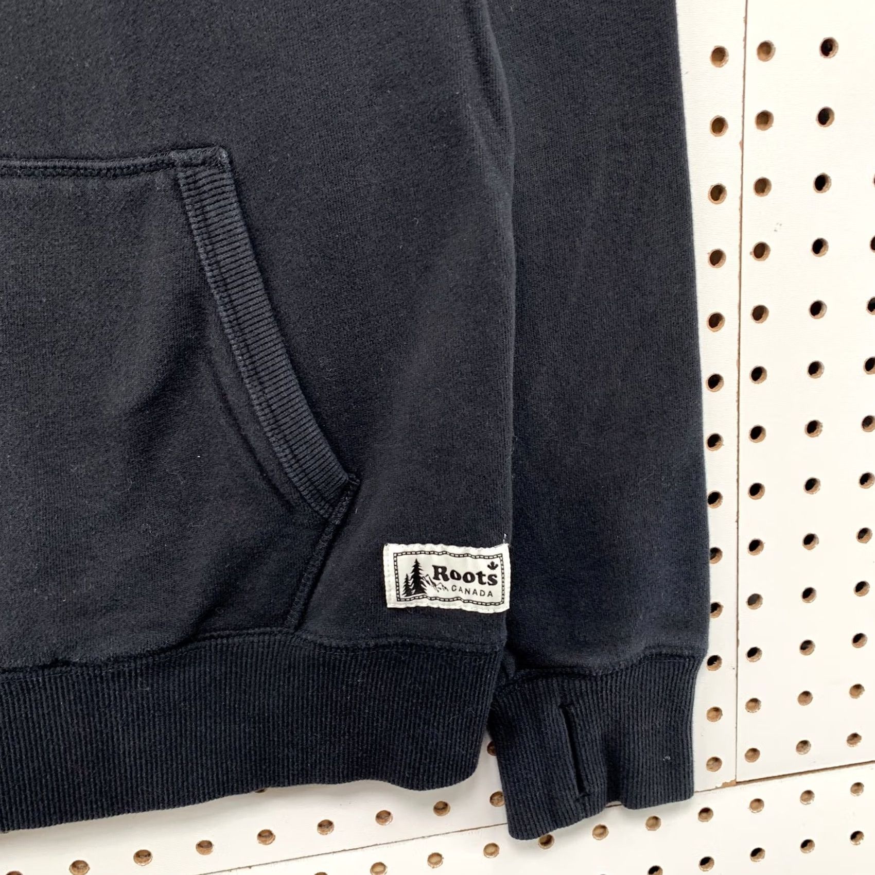 Roots Roots Quebec Hoodie Sweatshirt Womens Small Black Hooded Fleece Pullover Canada Size S / US 4 / IT 40 - 4 Thumbnail