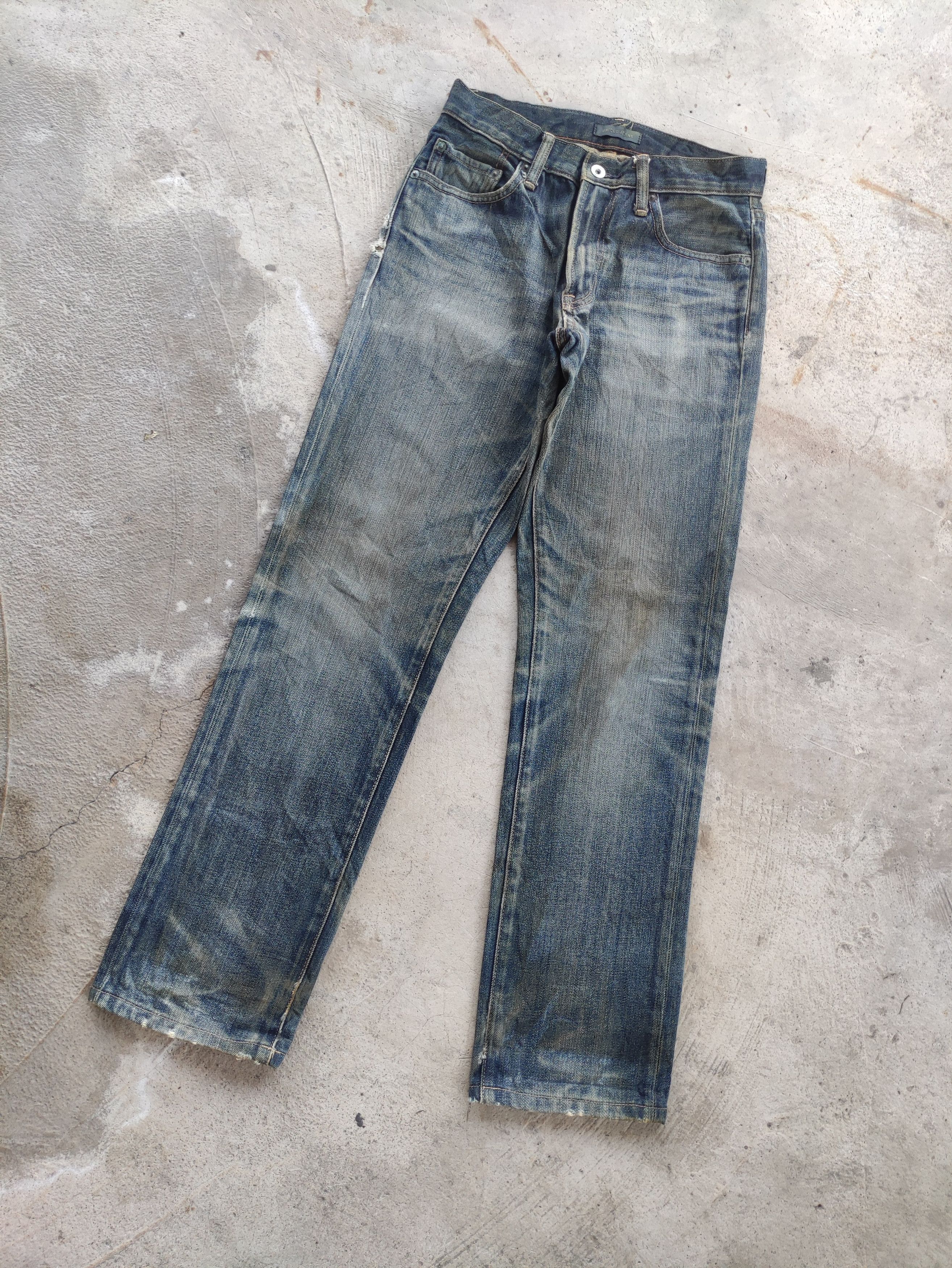 Japanese Brand Vintage Japanese Denim Rusty Distressed Faded Jean Size US 29 - 2 Thumbnail