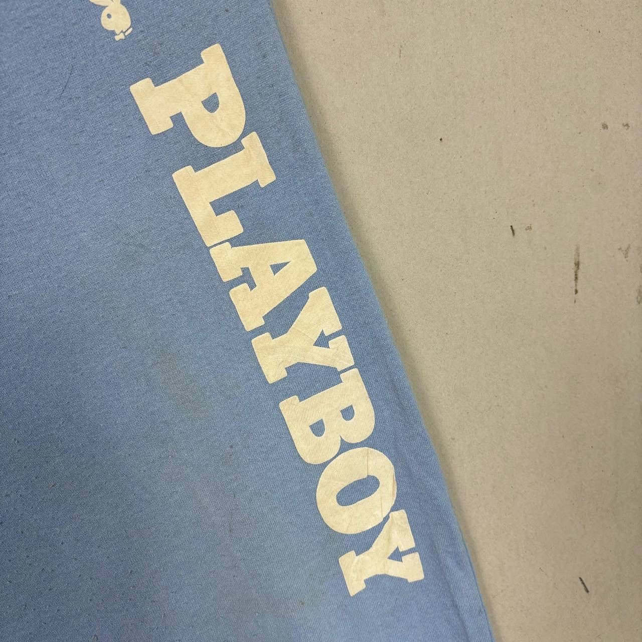 Playboy Vintage Playboy Baby Blue Bunny Logo Sweatpants Joggers M Size US 28 / EU 44 - 6 Thumbnail