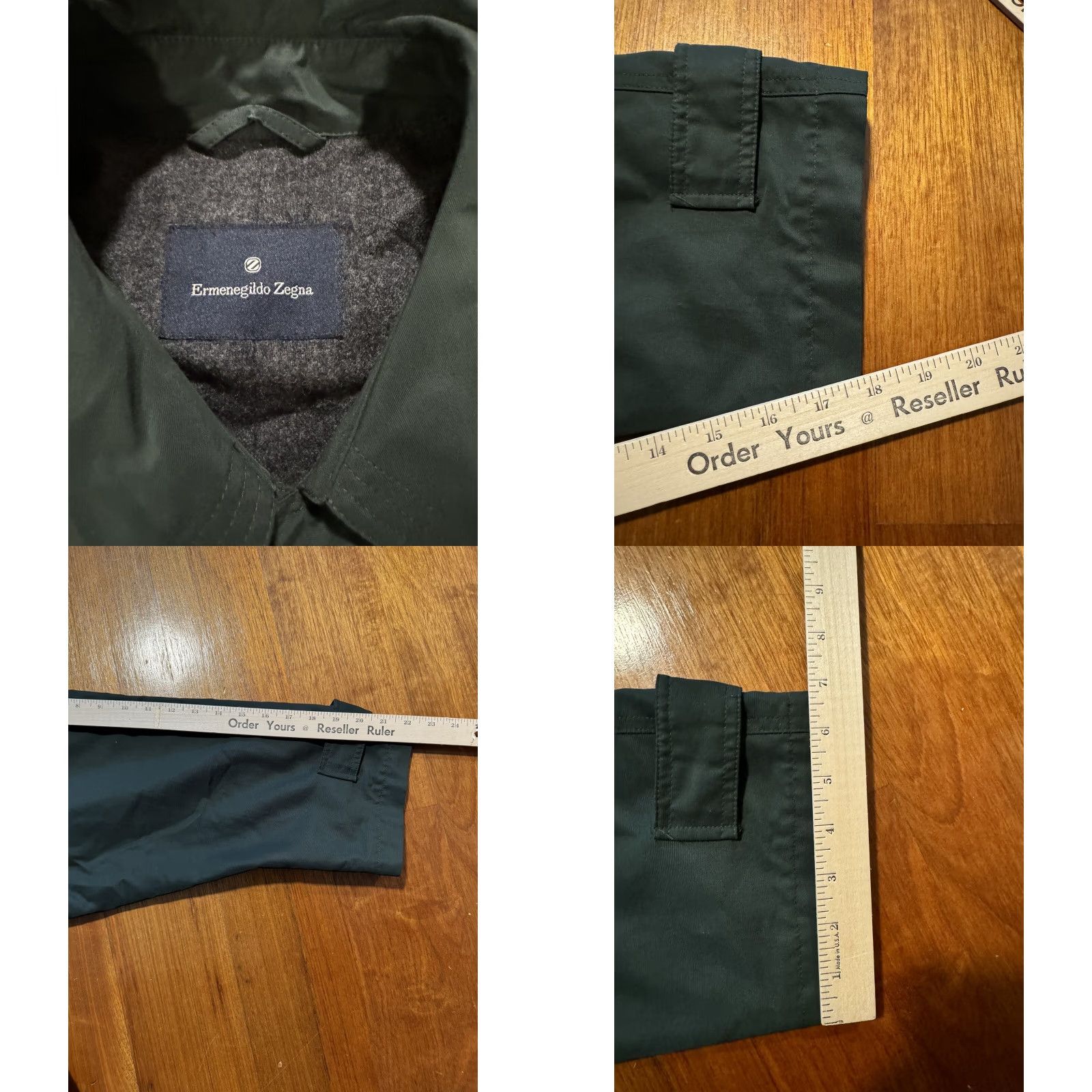 Ermenegildo Zegna VINTAGE Ermenegildo Zegna Men’s Trench Coat Jacket 1 Green Small Regular Size Italy Waterproof Size US S / EU 44-46 / 1 - 9 Thumbnail