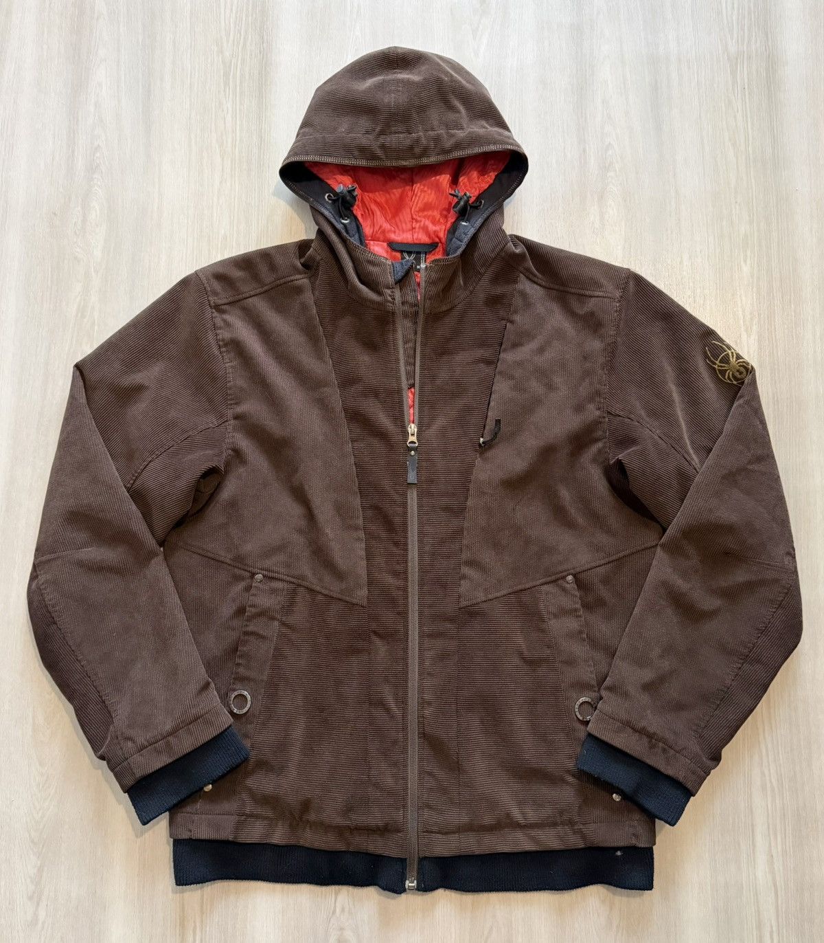 Spyder Spyder Corduroy Bomber Jacket w/ Hood Sz M Size M / US 6-8 / IT 42-44 - 1 Thumbnail