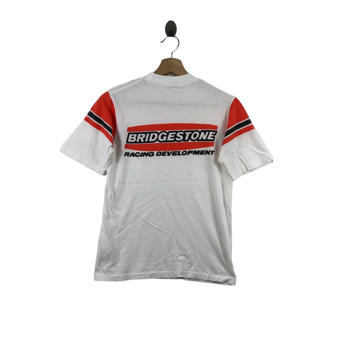 Vintage Vintage 80s BRIDGESTONE Racing T-Shirt Motosports Honda Y Size US S / EU 44-46 / 1 - 3 Thumbnail