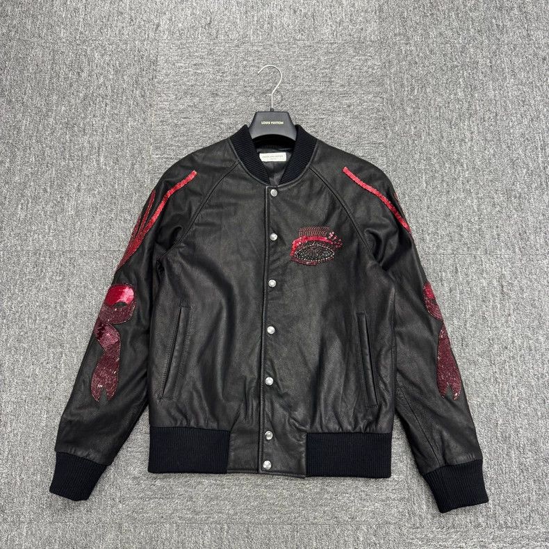 Dries Van Noten Dries Van Noten Embroidered Leather Jacket Size US L / EU 52-54 / 3 - 1 Thumbnail