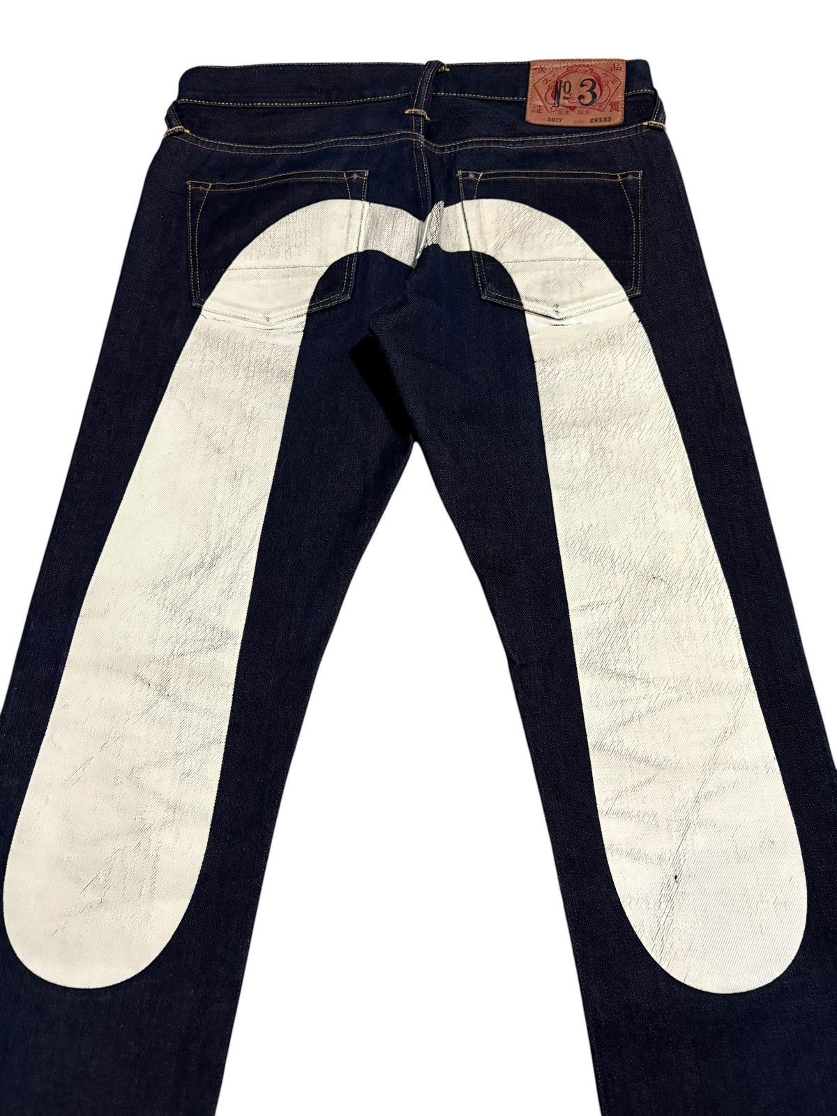 Evisu 29 Evisu Lot 2017 Selvedge Denim Logo Print Jeans Japanese Size US 29 - 4 Thumbnail