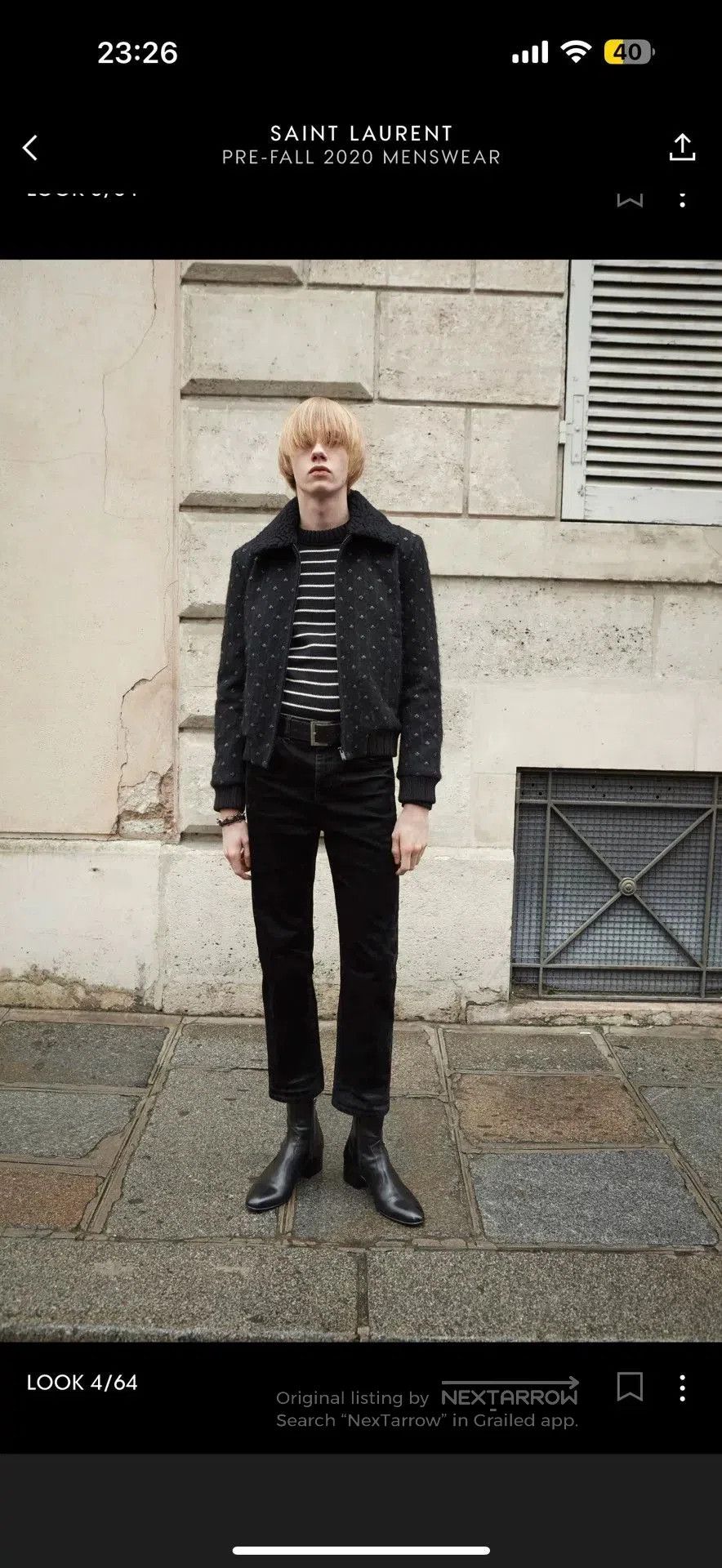 Saint Laurent Paris saint laurent black straight. Size US 29 - 8 Thumbnail
