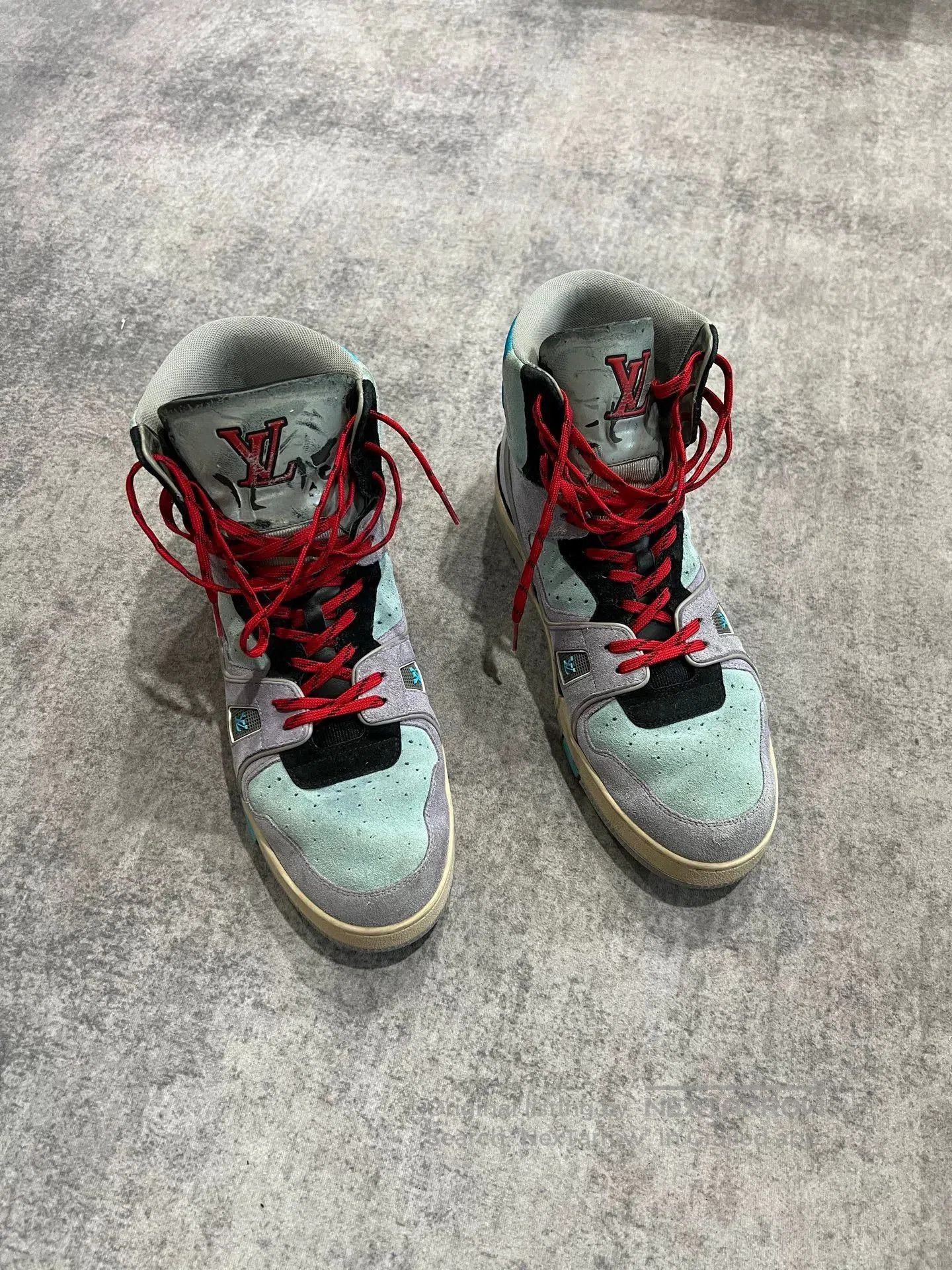 Louis Vuitton Lv拼色高帮trainer high. Size US 10 / EU 43 - 1 Thumbnail