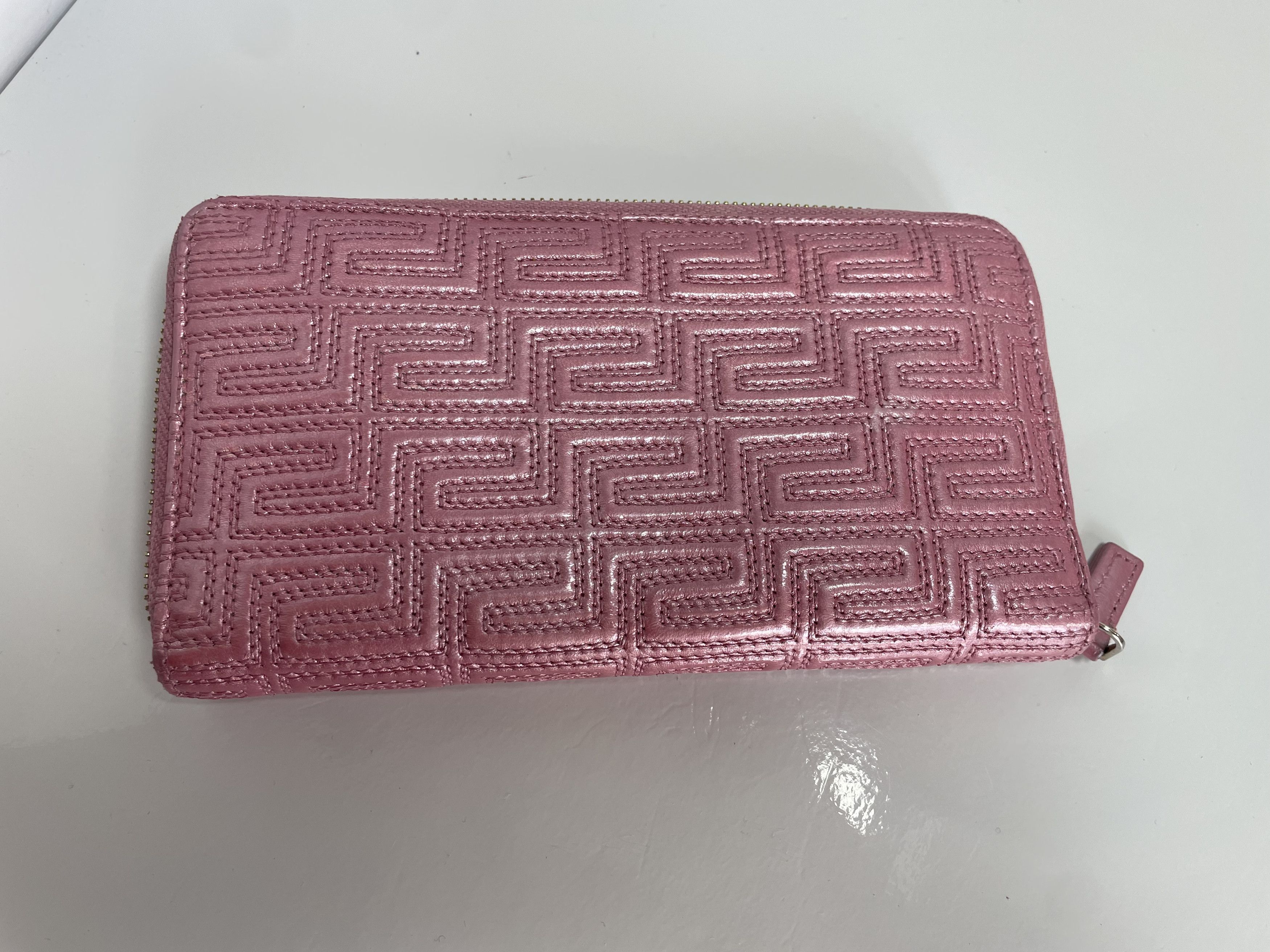 Versace Versace leather wallet in pink Size ONE SIZE - 2 Thumbnail