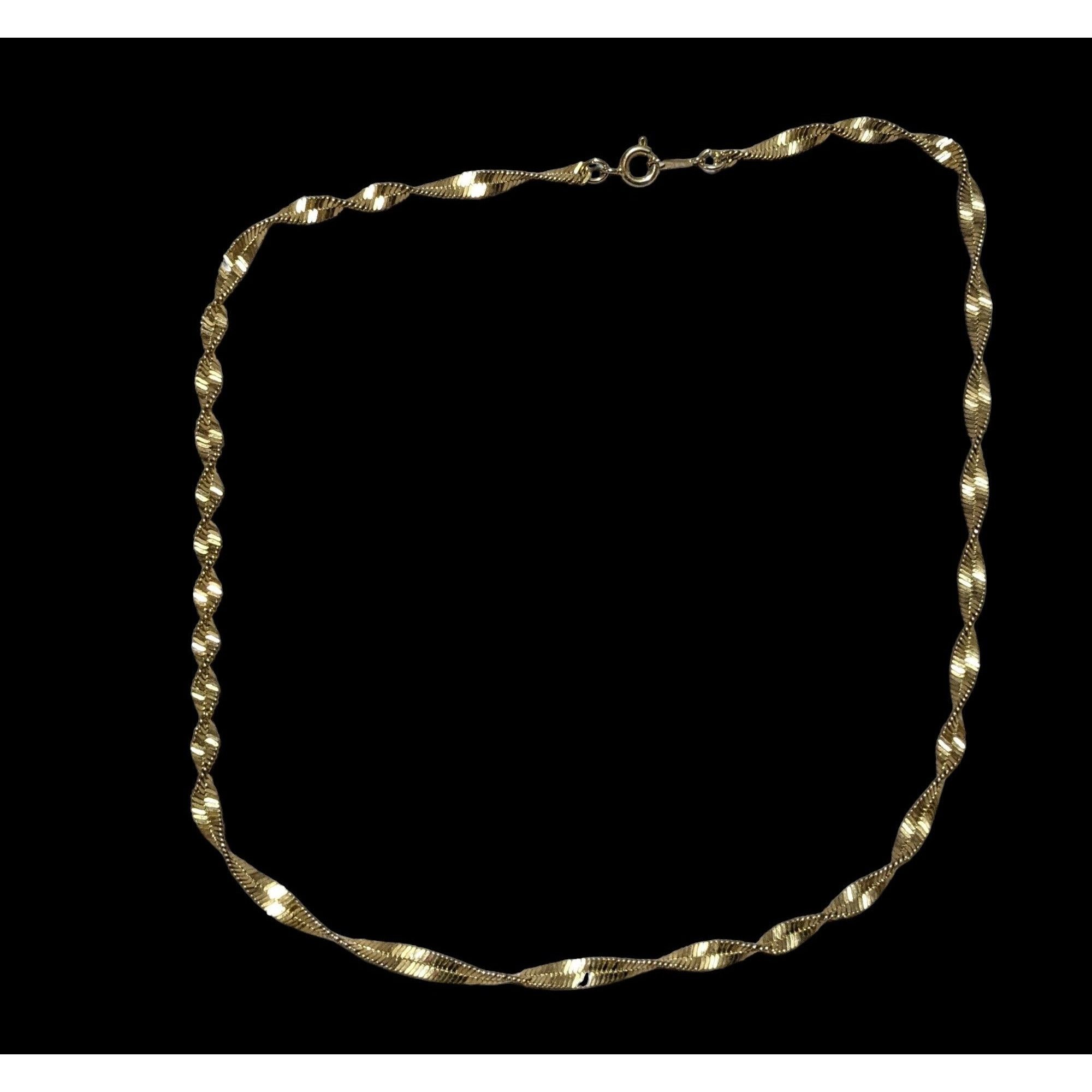 Other Bright Gold Elegant Twisted Chain Necklace Size ONE SIZE - 1 Thumbnail