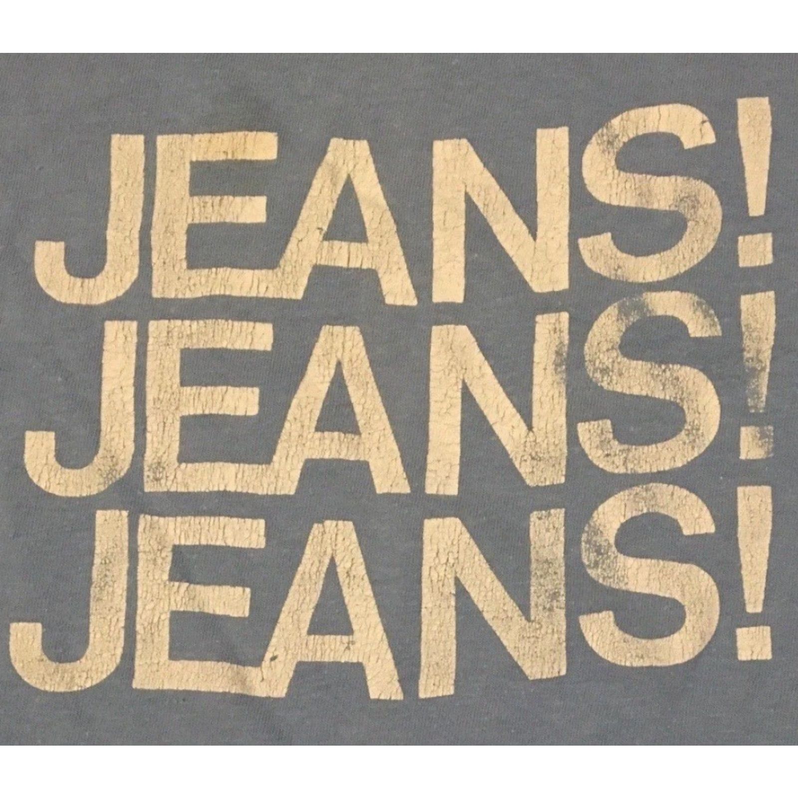 Denime VINTAGE 80s JeansJeansJeans Canada Denim Store Shirt M Blue Striped Single Stitch T-Shirt Mens Grunge 90s Funny Joke USA USA Size US M / EU 48-50 / 2 - 2 Thumbnail