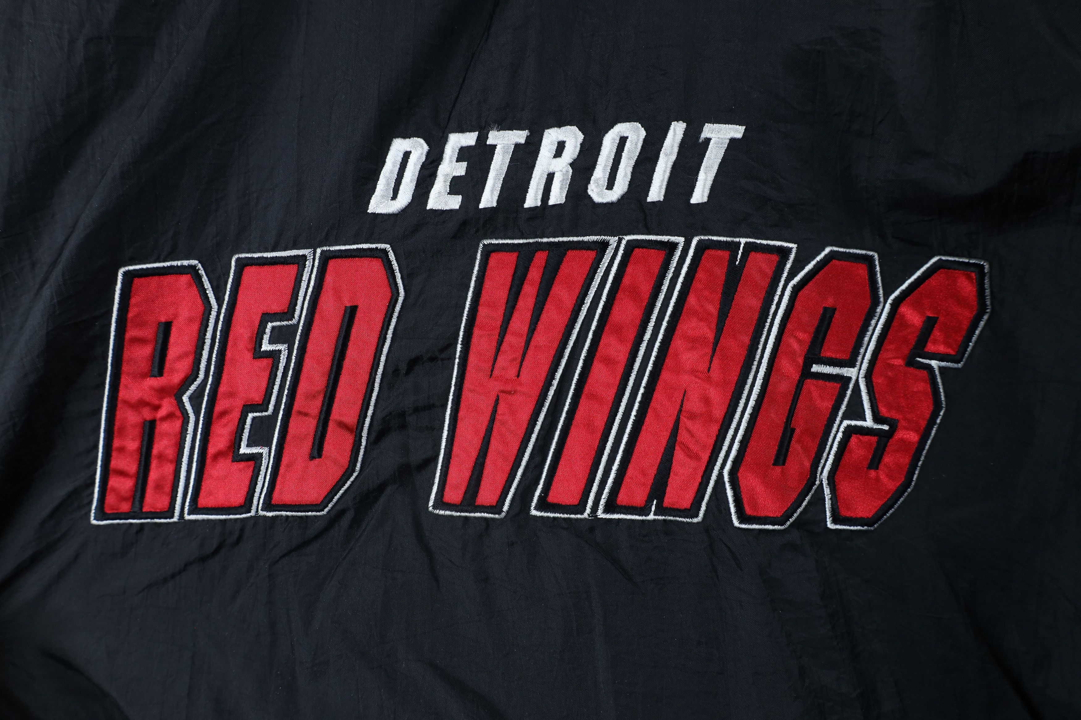 Vintage Vintage 90s Detroit Red Wings Hockey Pullover Jacket Black Size US M / EU 48-50 / 2 - 11 Thumbnail
