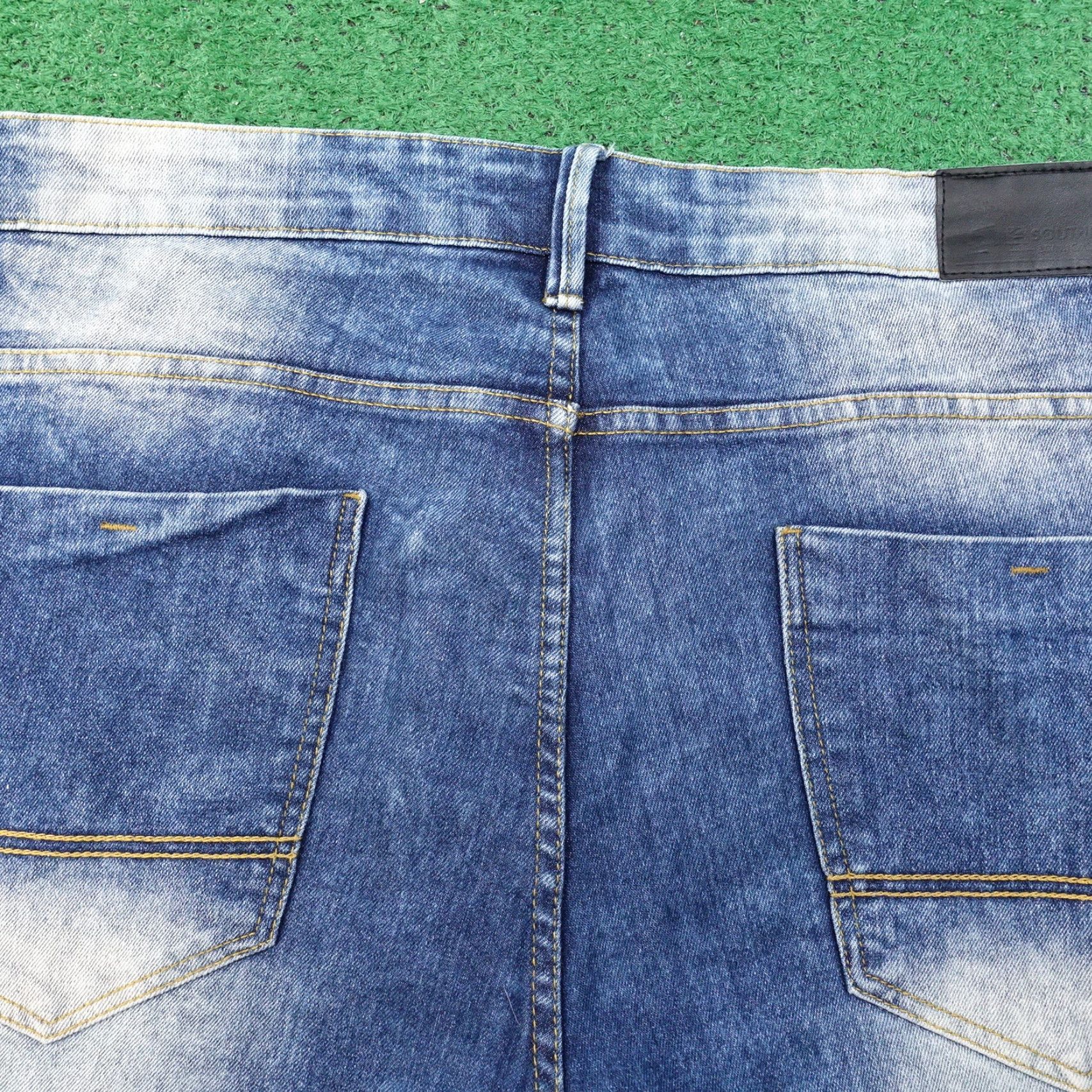 Southpole VINTAGE SOUTHPOLE DENIM SHORTS MENS 40 STRETCH JORTS BLUE 12 INSEAM 00s Y2K Shorts Mens 40 Blue Denim Short Casual Vintage Size US 40 / EU 56 - 5 Thumbnail