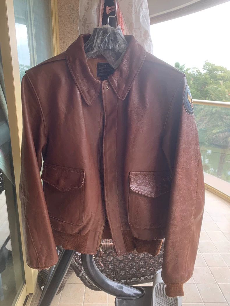 The Real McCoy's The Real McCoys Size36 Out-of-Print Horsehide Jacket A2+36, Size US L / EU 52-54 / 3 - 1 Thumbnail