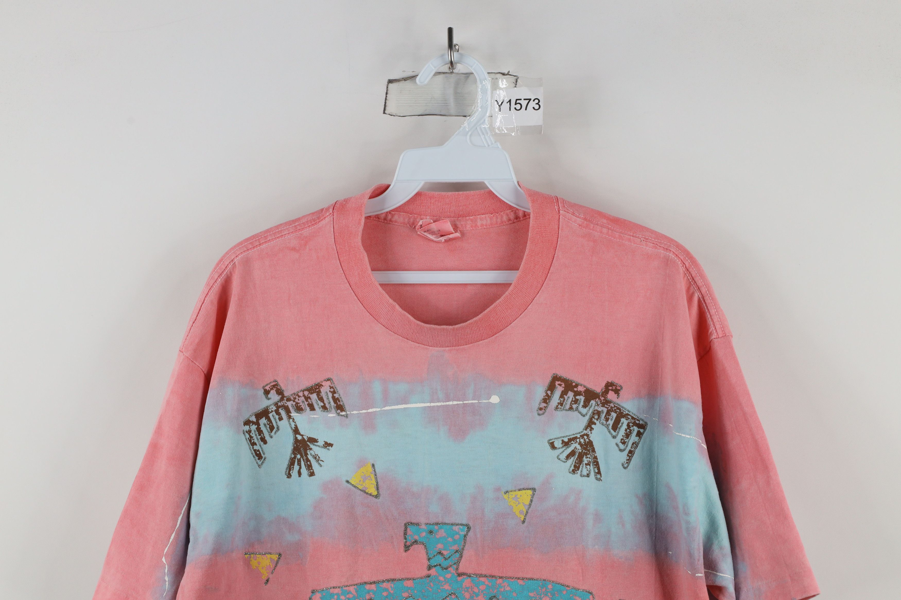 Vintage Vintage 90s Streetwear Eagle Beverly Hills Blues T-Shirt USA Size ONE SIZE - 2 Thumbnail