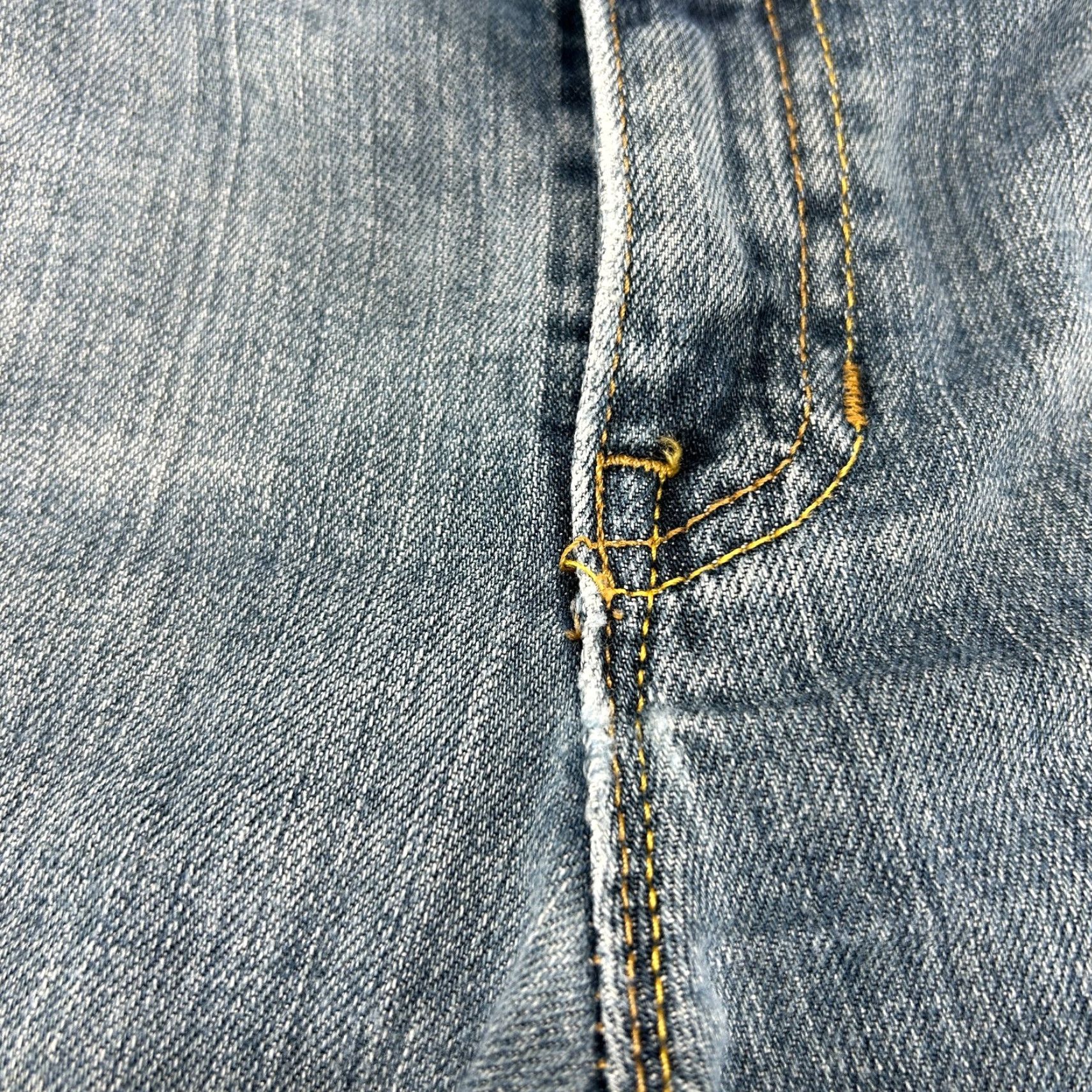 Gap VINTAGE Gap Jeans Womens 8 Blue Flare Long Lean Stretch Cotton Medium Wash Y2K Distressed 90s Retro 5-Pocket Denim Slimming Size 30" / US 8 / IT 44 - 5 Thumbnail
