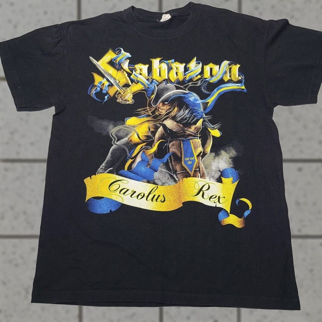 Anvil Sabaton Carolus Rex Double Sided Graphic T-shirt Men's M Black Heavy Metal Size US M / EU 48-50 / 2 - 1 Thumbnail