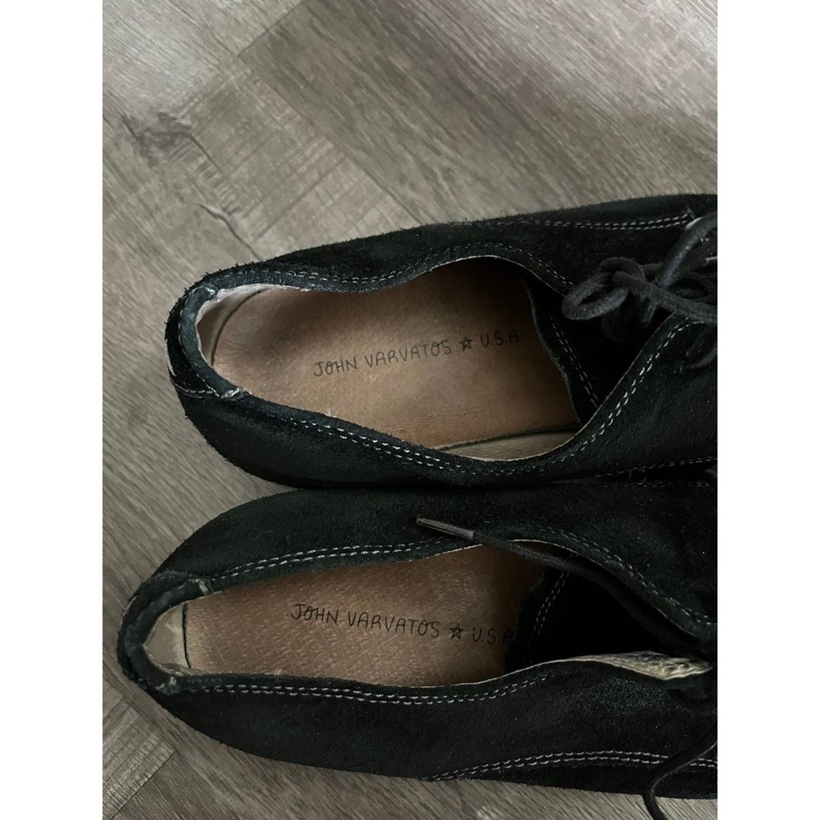 John Varvatos john varvatos star usa suede derby shoes for men Size US 8 / EU 41 - 2 Thumbnail