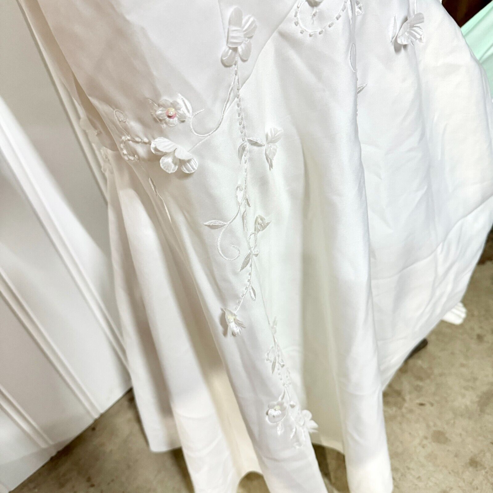 Other Cinderella Wedding Dress Halter Neck Pleated Open Back MD Size M / US 6-8 / IT 42-44 - 12 Thumbnail