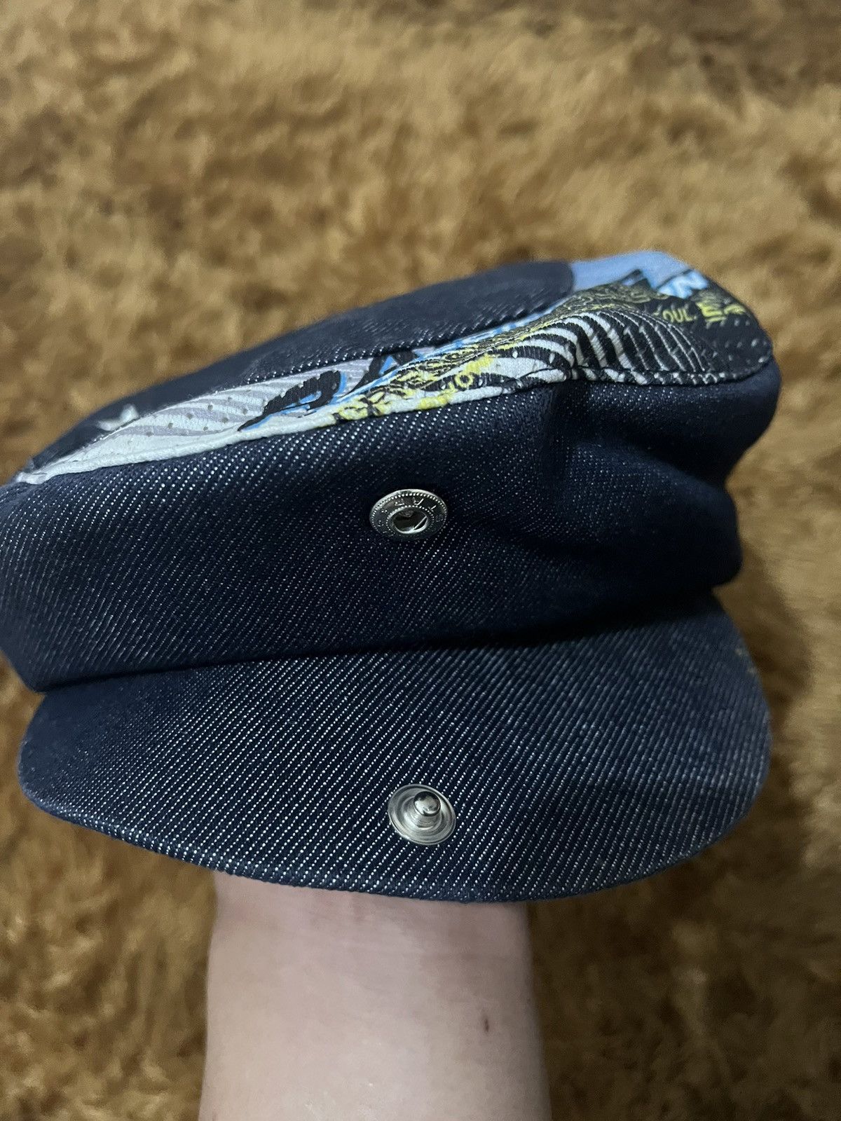 Japanese Brand EXR Racing Y2K cap Denim Blue Size ONE SIZE - 1 Thumbnail